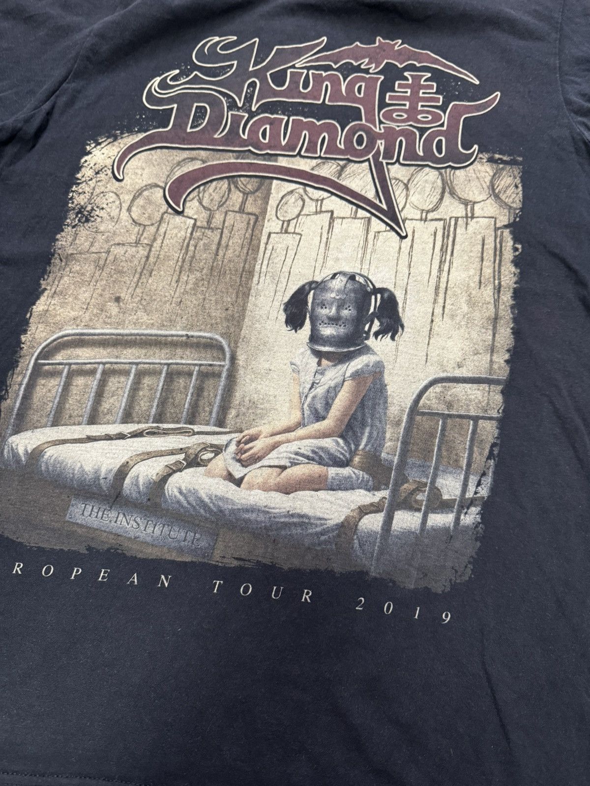 Band Tees 2019 KING OF DIAMOND T SHIRT BLACK METAL Tour Europe Size US M / EU 48-50 / 2 - 10 Thumbnail