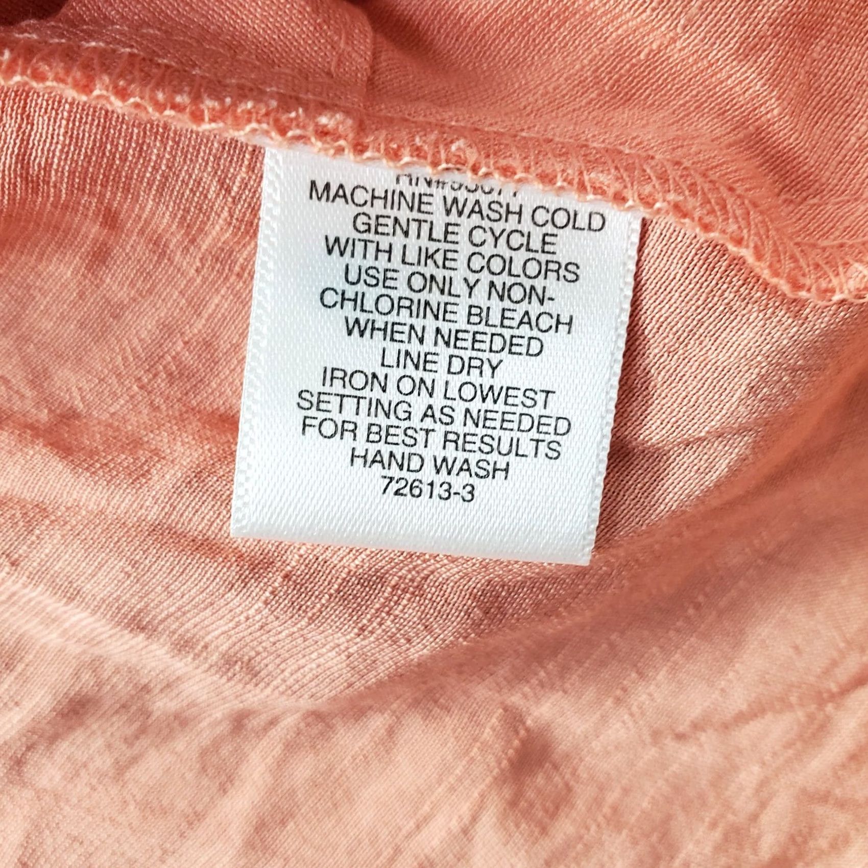 Liz Claiborne Liz Claiborne Wrap Top Womens XL Orange Sleeveless V-Neck Pullover Shirt Size XL / US 12-14 / IT 48-50 - 7 Thumbnail