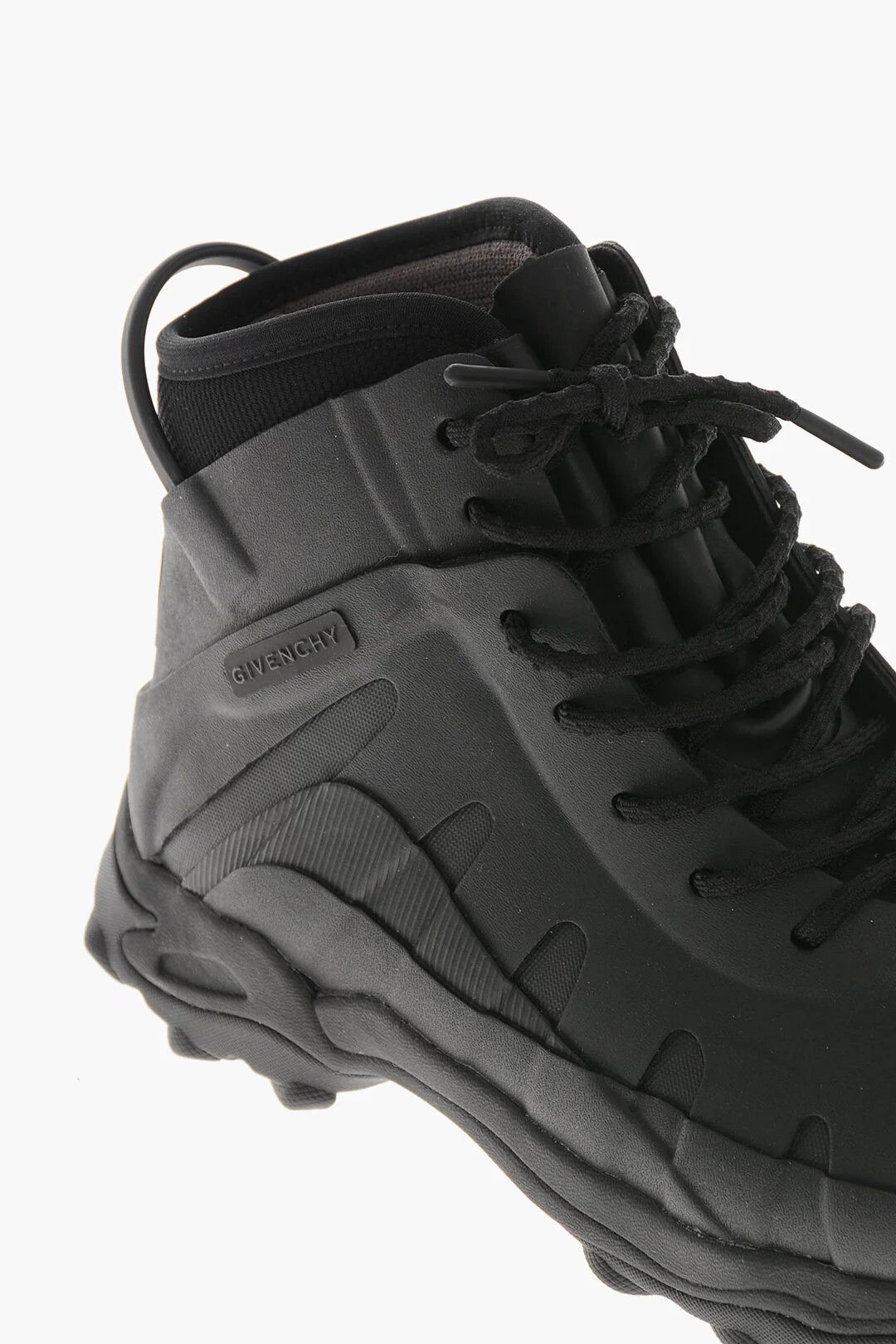 Givenchy og1mm0326 Lace-Up Rubber Ankle Boots in Black Size US 10 / EU 43 - 4 Thumbnail