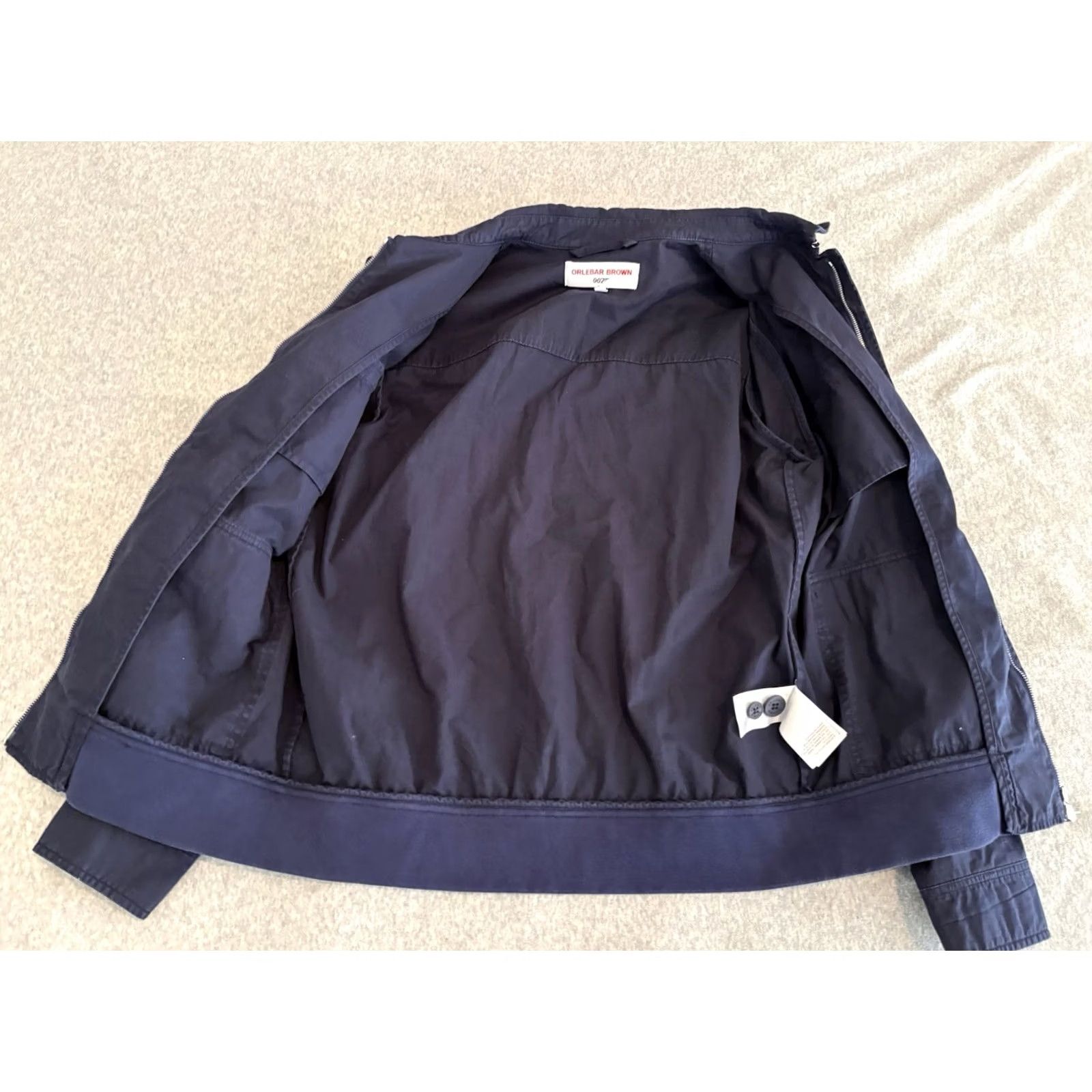 Orlebar Brown Orlebar Brown Jacket Navy Blue Full Zip 007 James Bond S Men Canvas Zip Navy Blue Small Size US S / EU 44-46 / 1 - 3 Thumbnail