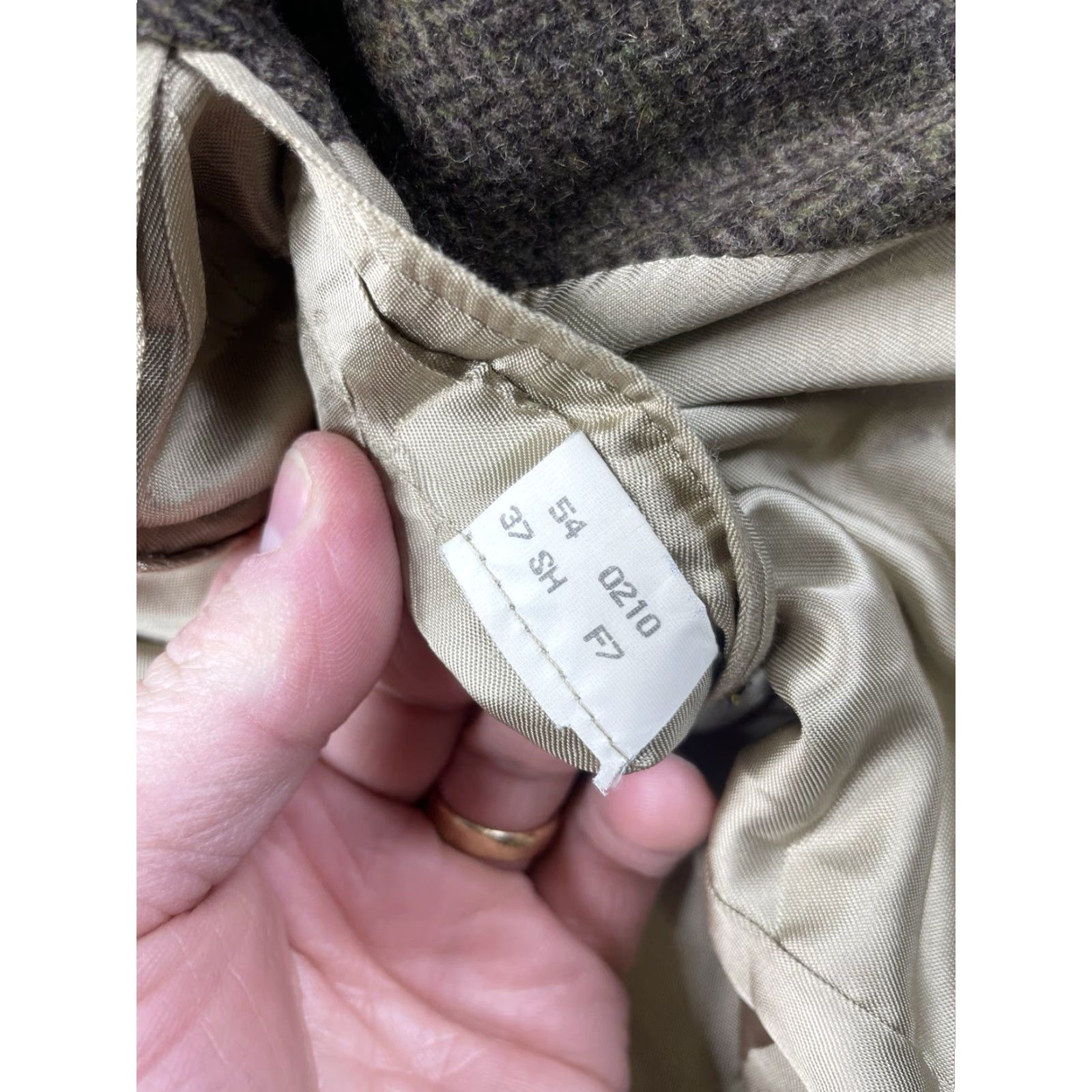 Brooks Brothers Brooks Brothers Blazer Mens 37S Brown Camel Hair Herringbone Check Jacket Coat Size 36R - 5 Thumbnail