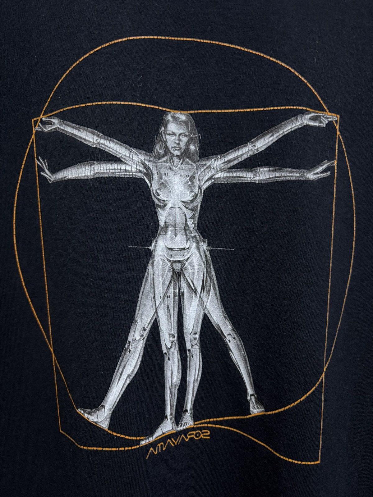 Club Sorayama × Medicom Toy 2000's Club Sorayama Ripoff Art Leonardo Da Vinci T-Shirt Size US M / EU 48-50 / 2 - 4 Thumbnail