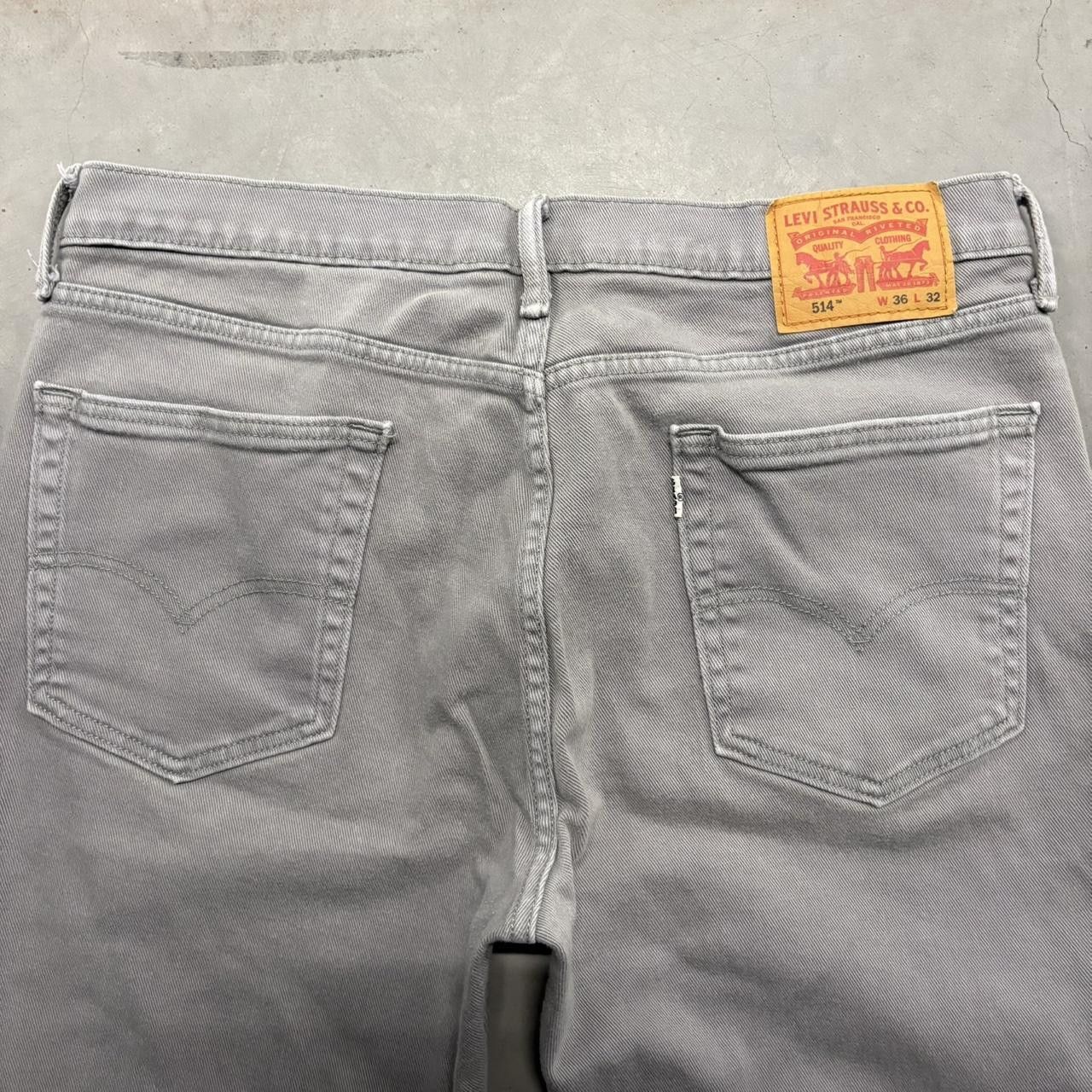 Levi's Crazy Vintage Y2K/2000s Baggy Grey Levis 514 Retro Denim Jeans! Size US 36 / EU 52 - 5 Thumbnail