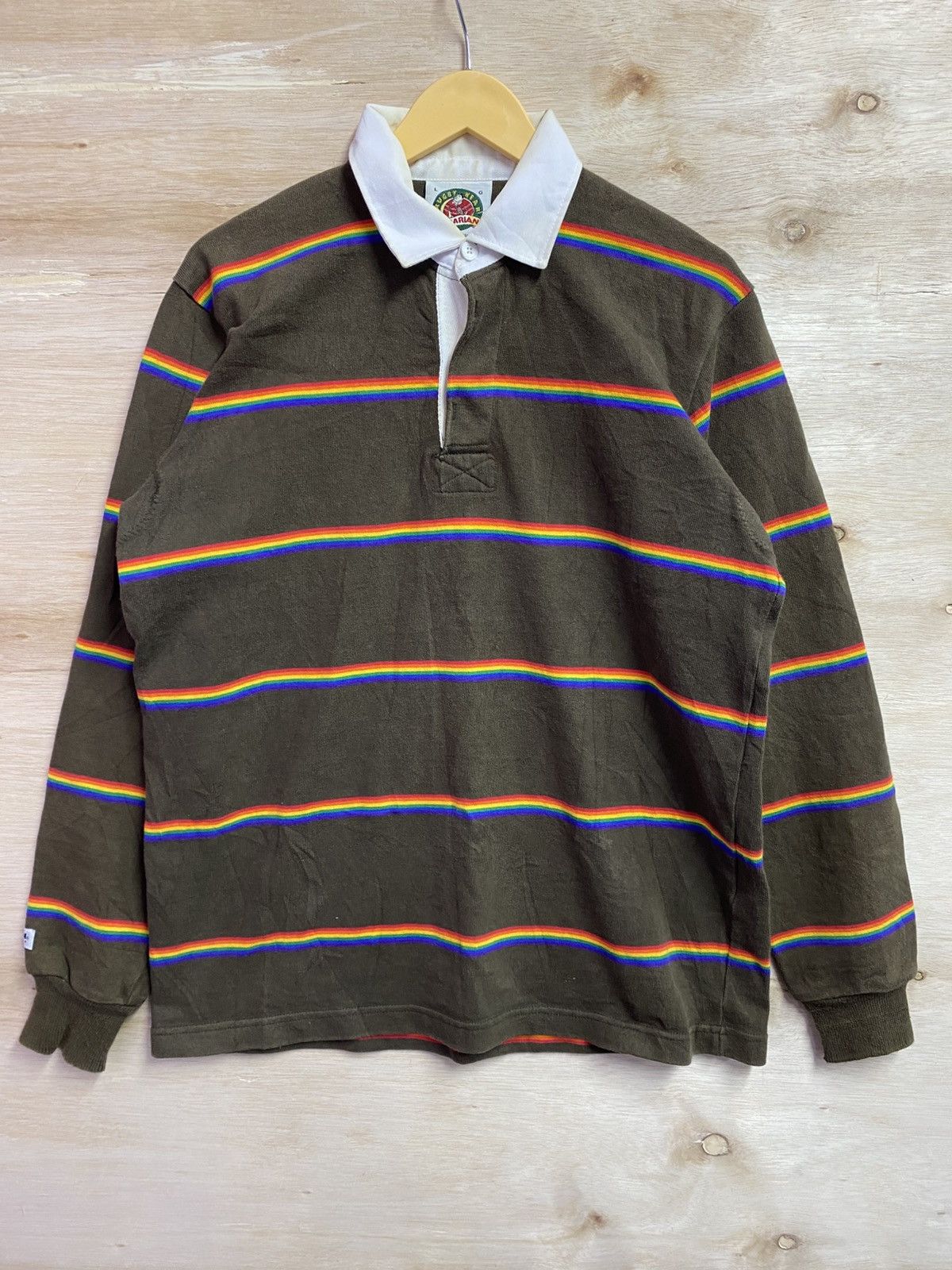 Barbarian Vintage Barbarian rugby wear multicolour polo sweatshirt Size US L / EU 52-54 / 3 - 1 Thumbnail