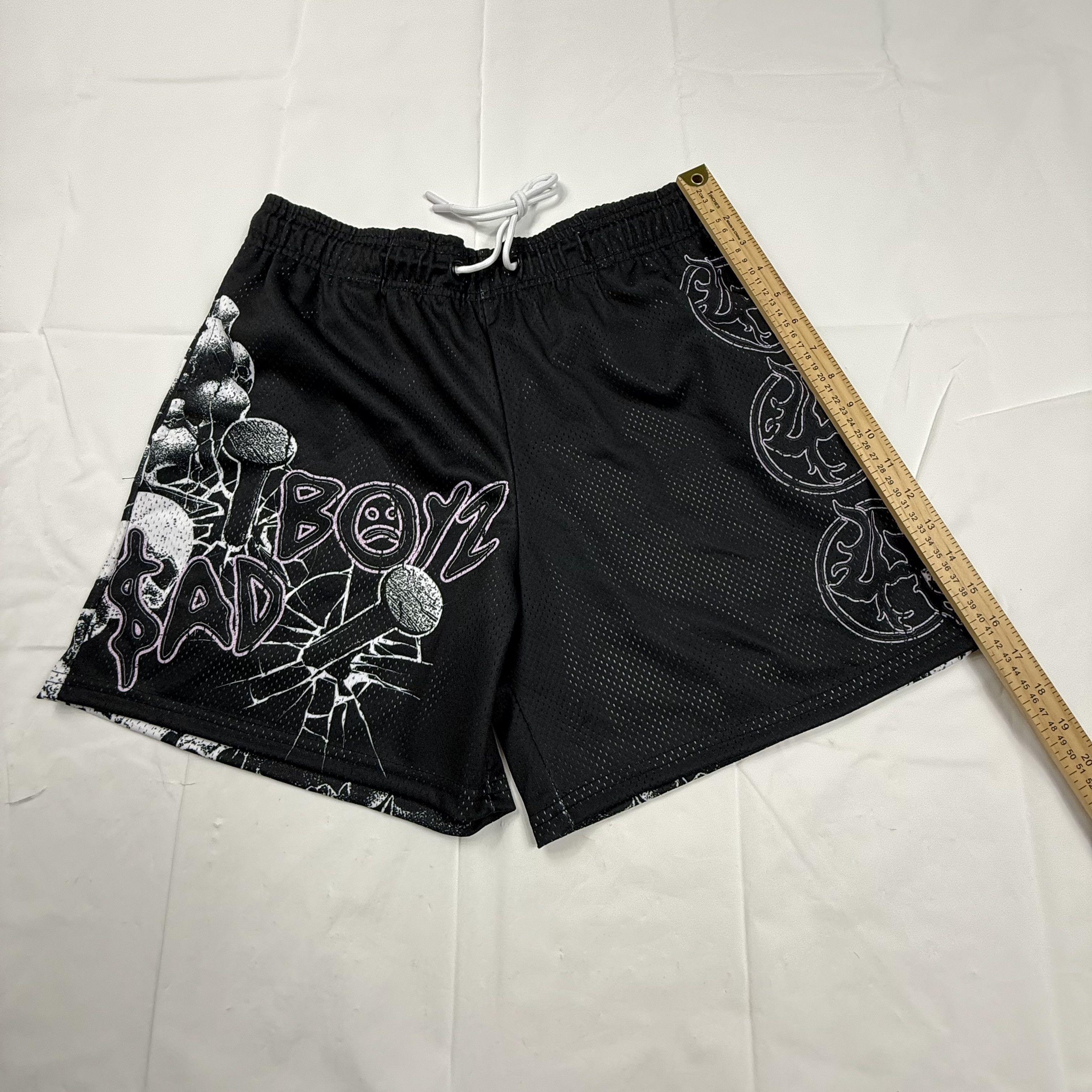 Lost hills Lost Hills Sad Boyz Mesh Basketball Shorts Black White Size US 34 / EU 50 - 4 Thumbnail