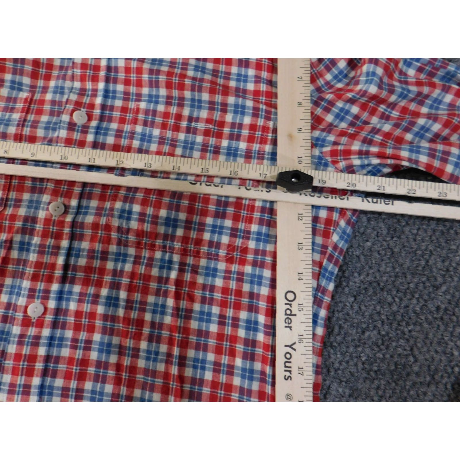Vintage VINTAGE LL Bean Shirt Mens Small Red Blue Plaid Slightly Fitted Button Up Cotton Casual Size US S / EU 44-46 / 1 - 7 Thumbnail