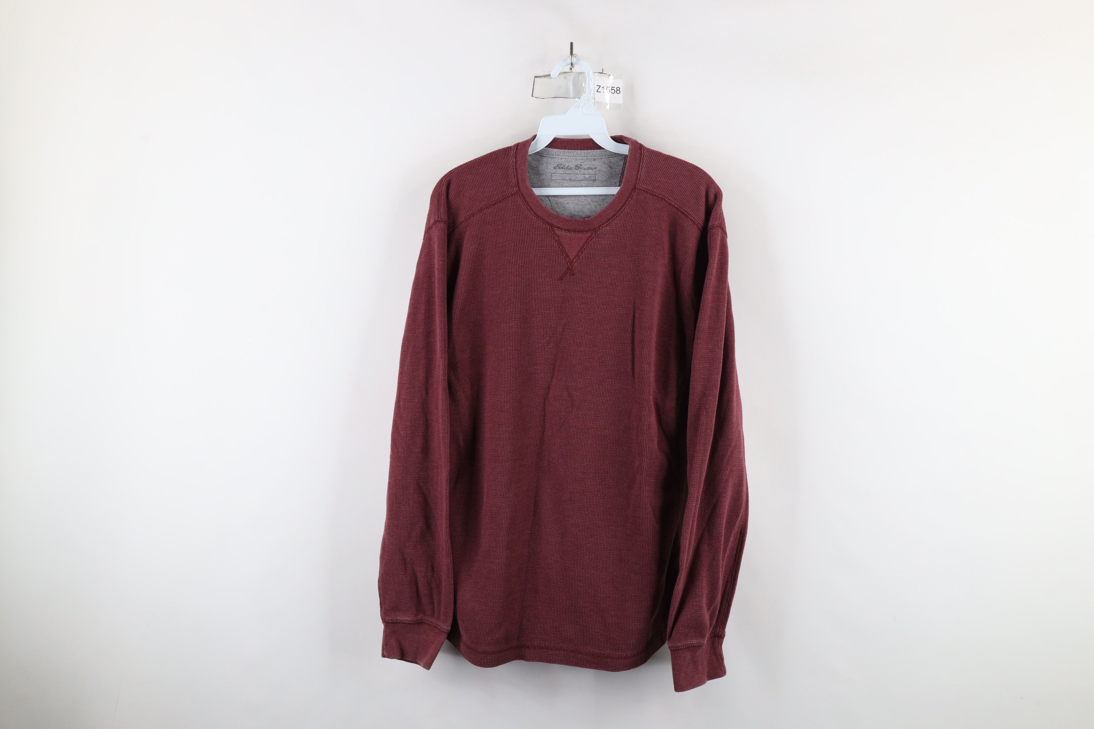 Eddie Bauer × Vintage Vintage Eddie Bauer Thermal Waffle Knit Long Sleeve T-Shirt Size US L / EU 52-54 / 3 - 1 Thumbnail