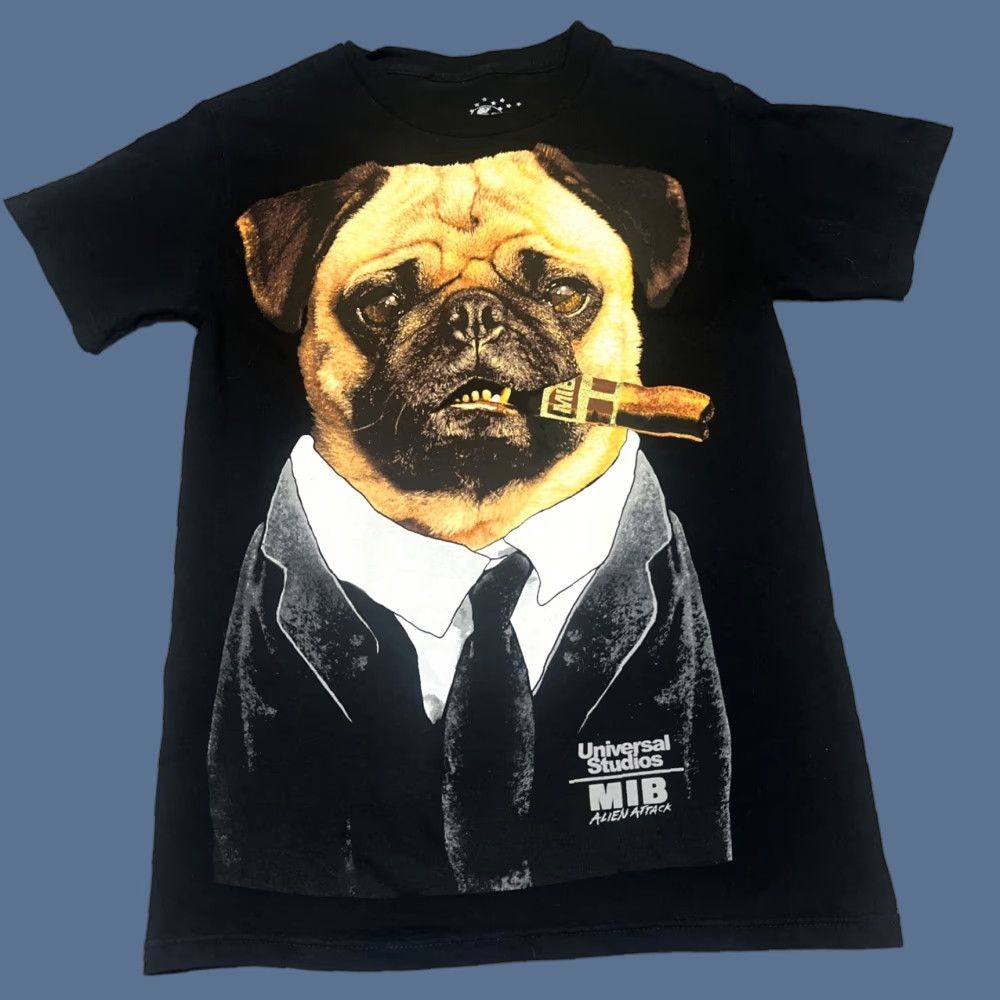 Vintage Universal Studios MIB Alien Attack Frank The Pug Smoking Cigar T-Shirt Size S Black Size US S / EU 44-46 / 1 - 1 Thumbnail