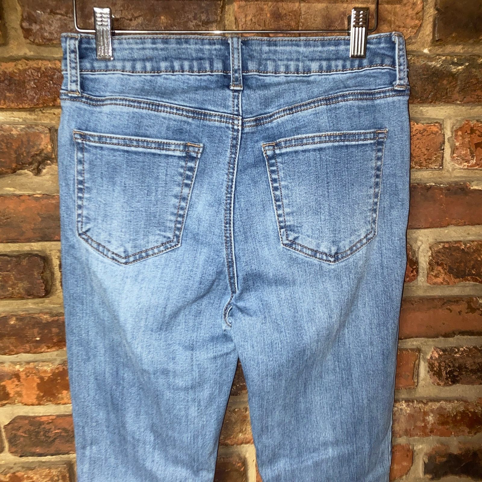 Other JBD Just Black Denim Light Wash Blue Skinny Raw Hem Jeans 27 Size 27" / US 4 / IT 40 - 6 Thumbnail