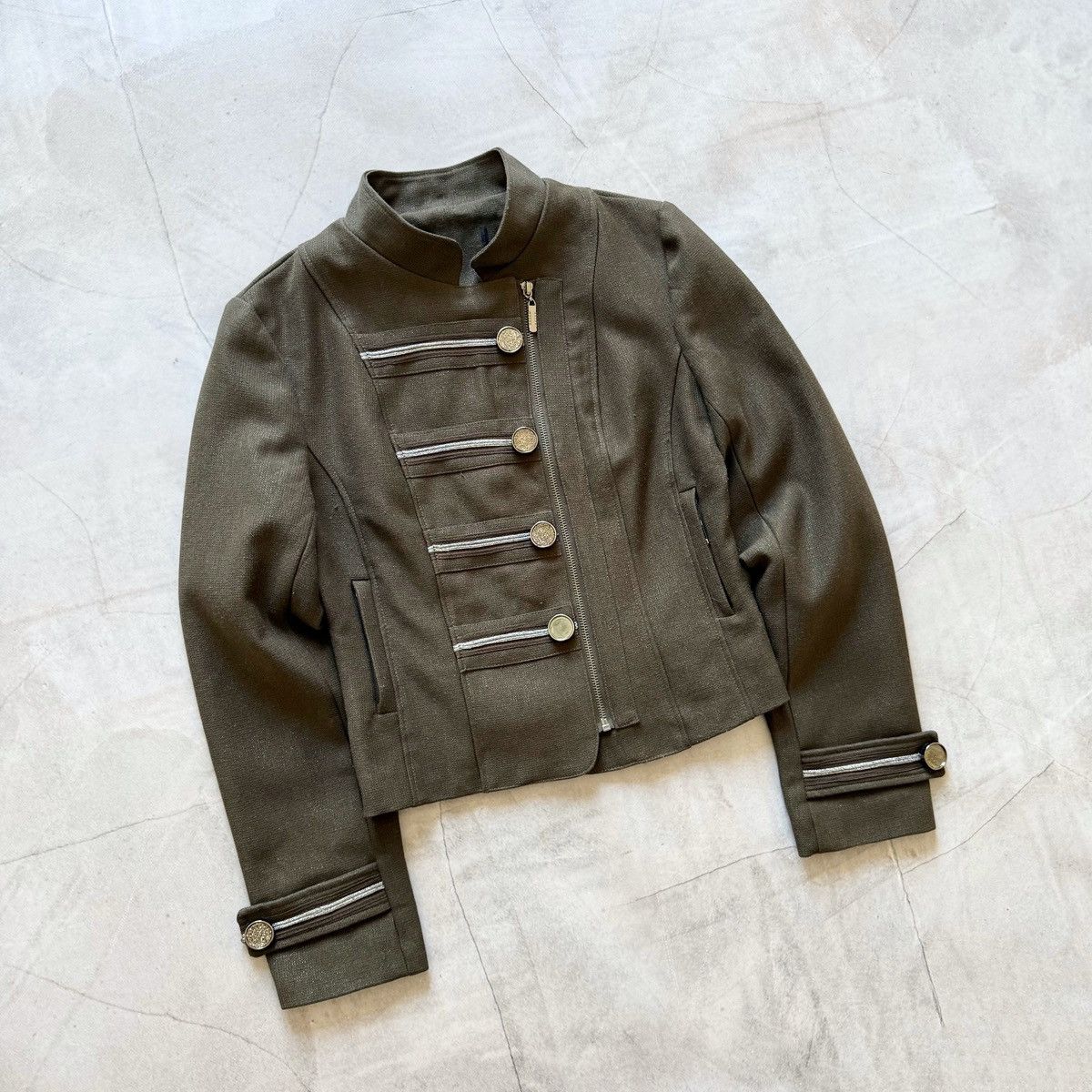 Hysteric Glamour 00s Napoleon Military Jacket Balmain PPFM Hedi Slimane Vibe Size S / US 4 / IT 40 - 1 Thumbnail