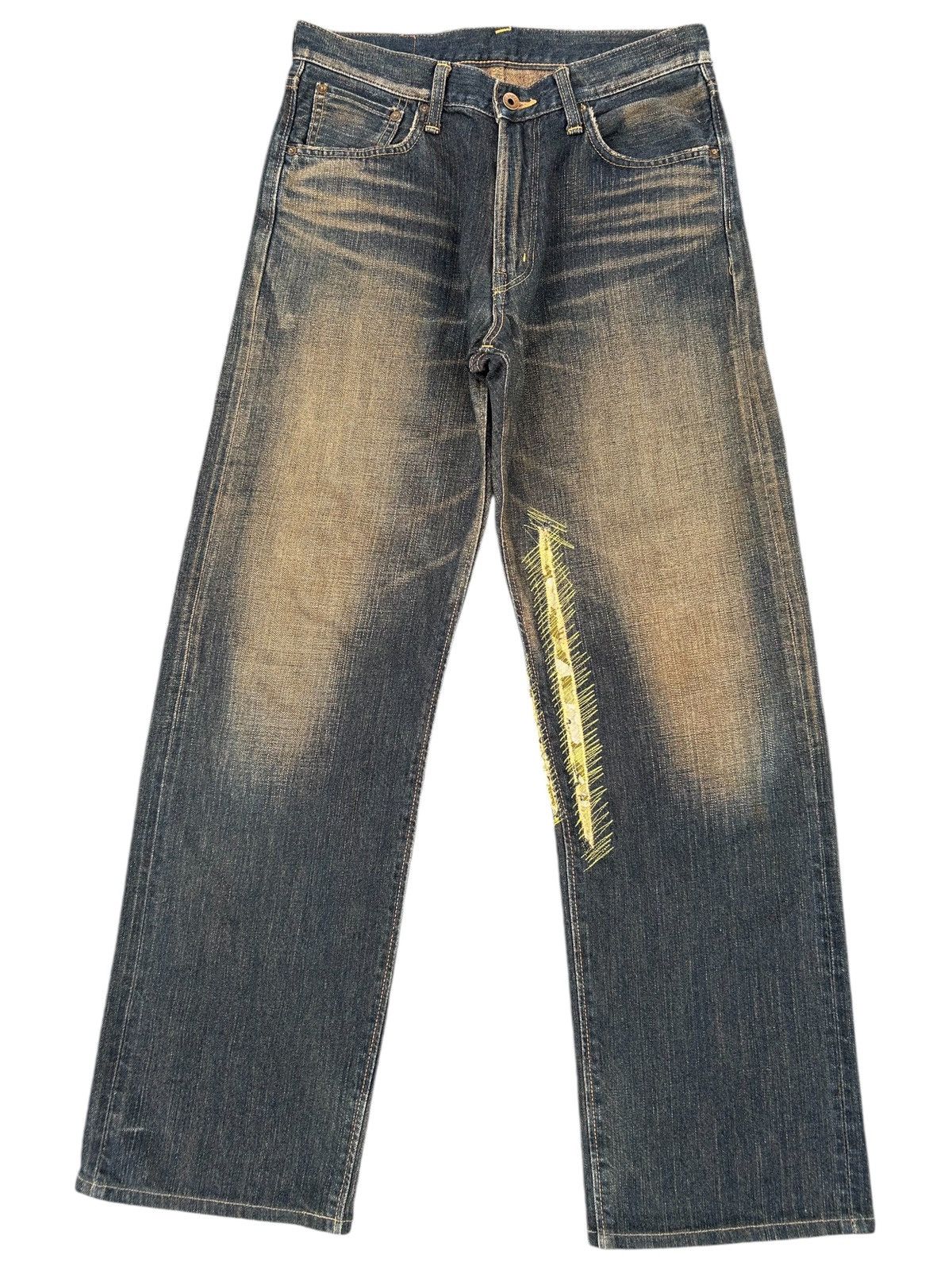 Kapital Vintage Edwin 505Z Selvedge Rusty Distressed Denim Jeans Size US 31 - 1 Thumbnail