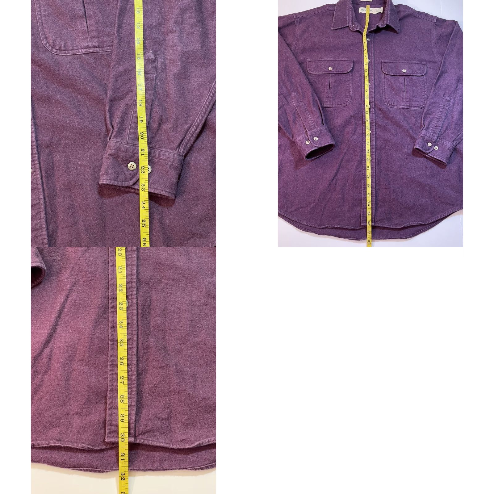 Vintage VINTAGE St Johns Bay Shirt XL 90s Chamois Cloth Flannel Button-Up Men Purple Size US XL / EU 56 / 4 - 8 Thumbnail