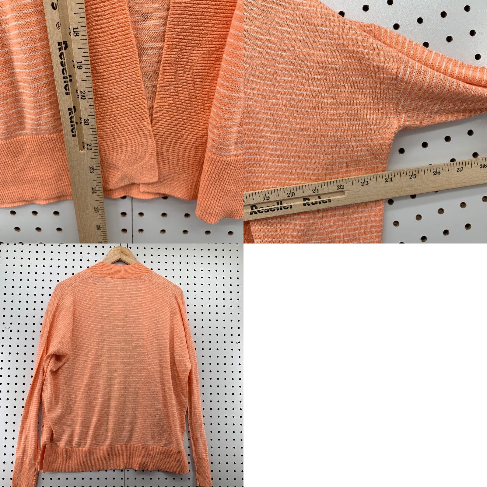 Gap Gap Open Cardigan Sweater Pink Knit Long Sleeve Light Weight XS Womens Regular Cotton Blend All Seasons Size XS / US 0-2 / IT 36-38 - 8 Thumbnail