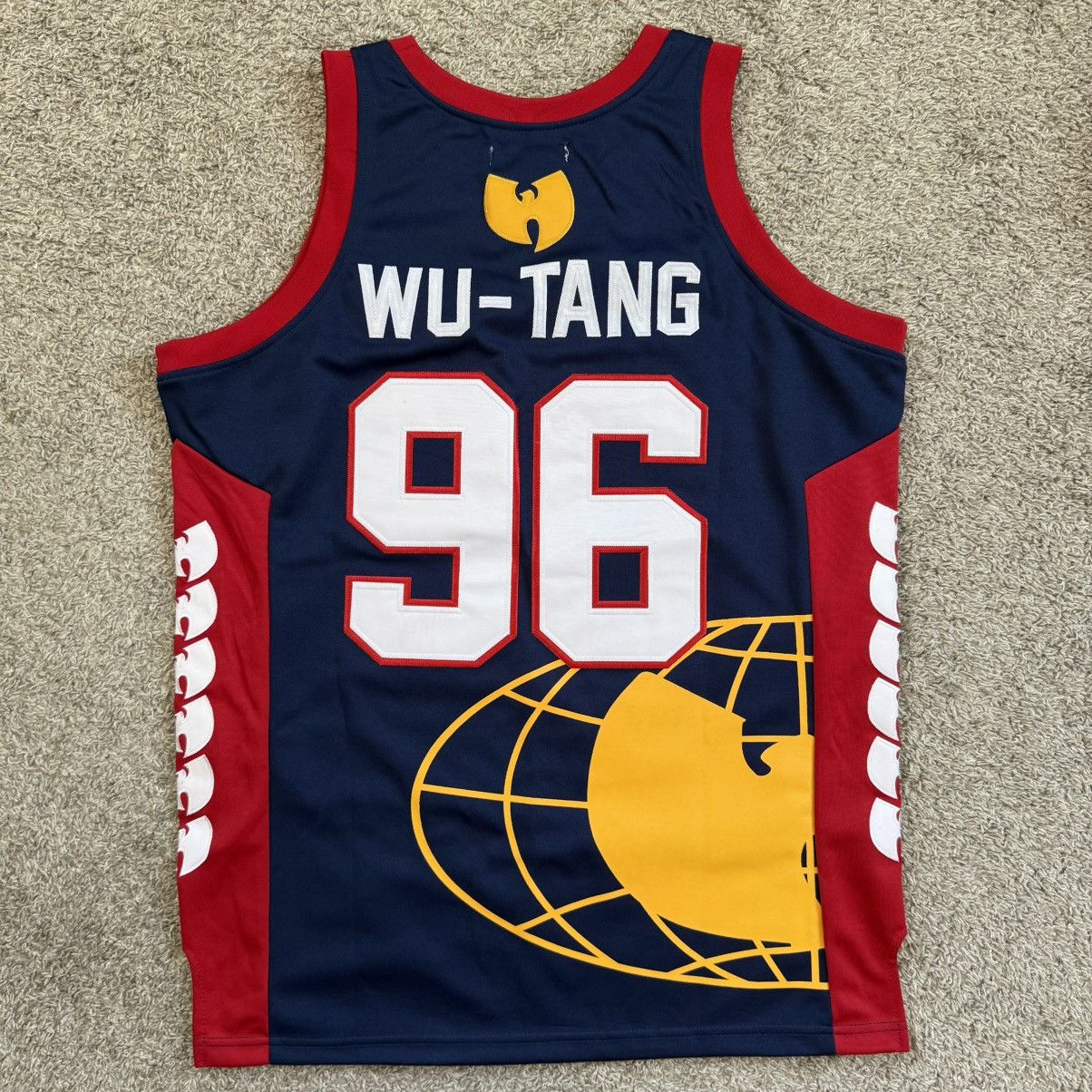 Wu-Tang Clan 🔴Wu-Tang Jersey Size XL Basketball WuTang Globe Rza Gza Size US XL / EU 56 / 4 - 5 Thumbnail