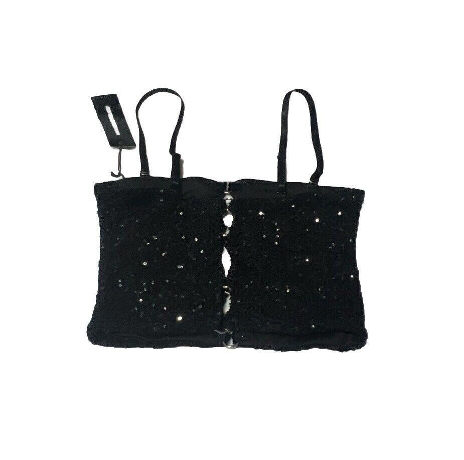 Designer Sequin Sunlit Reflection Tube Top Dolls Kill Rave Bustier Size M / US 6-8 / IT 42-44 - 5 Thumbnail