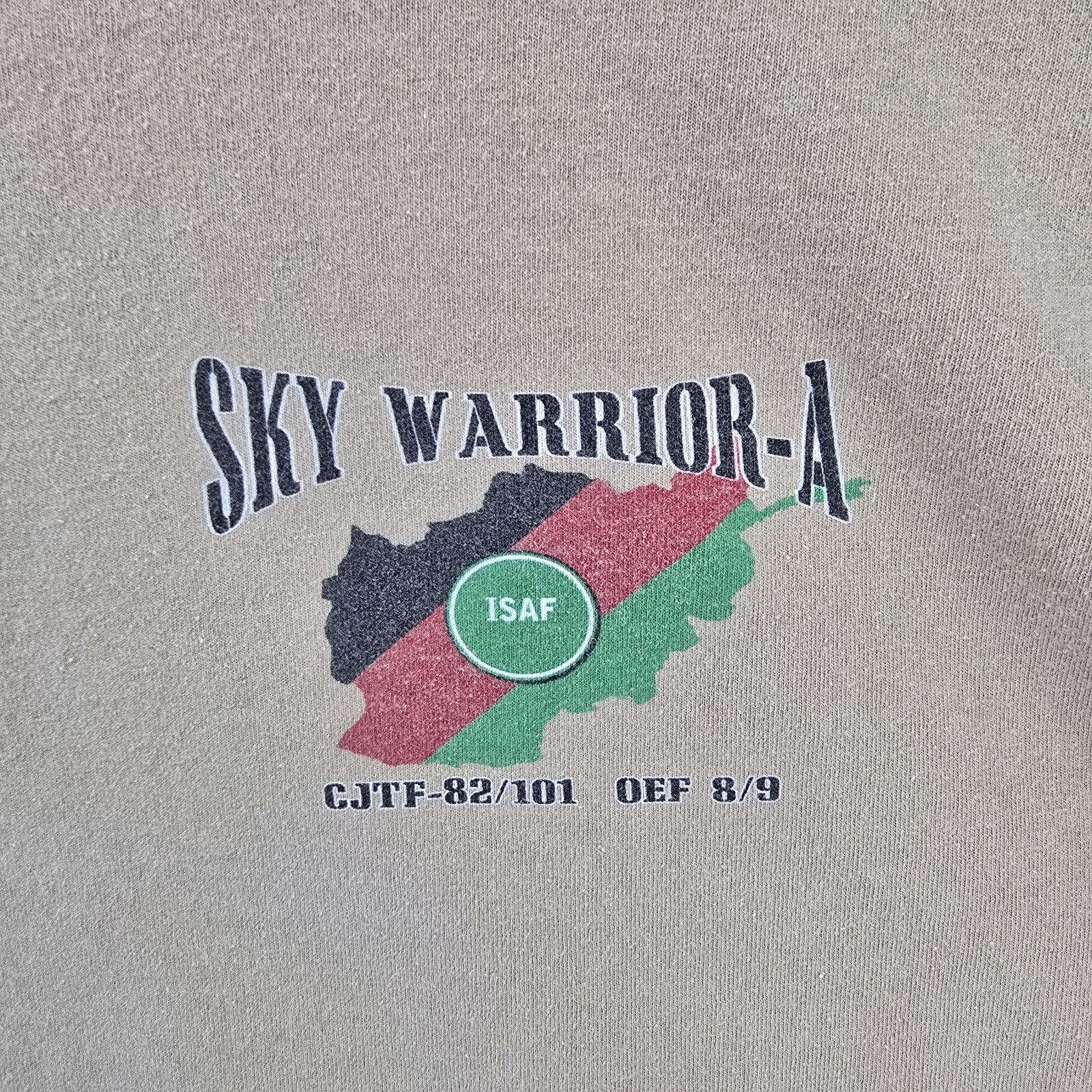 Port & Company Vintage Sky Warrior Spot On Shirt XL CJTF Afghanistan Y2K Size US XL / EU 56 / 4 - 4 Thumbnail