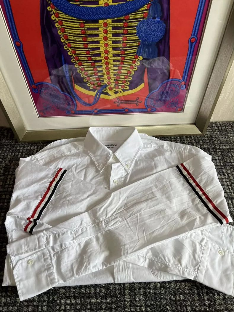 Thom Browne Thom Browne Classic white shirt Size US M / EU 48-50 / 2 - 2 Thumbnail