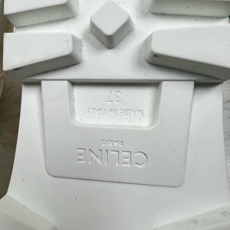 Celine Celine Canvas Boots with Logo in White Size US 7 / IT 37 - 7 Thumbnail