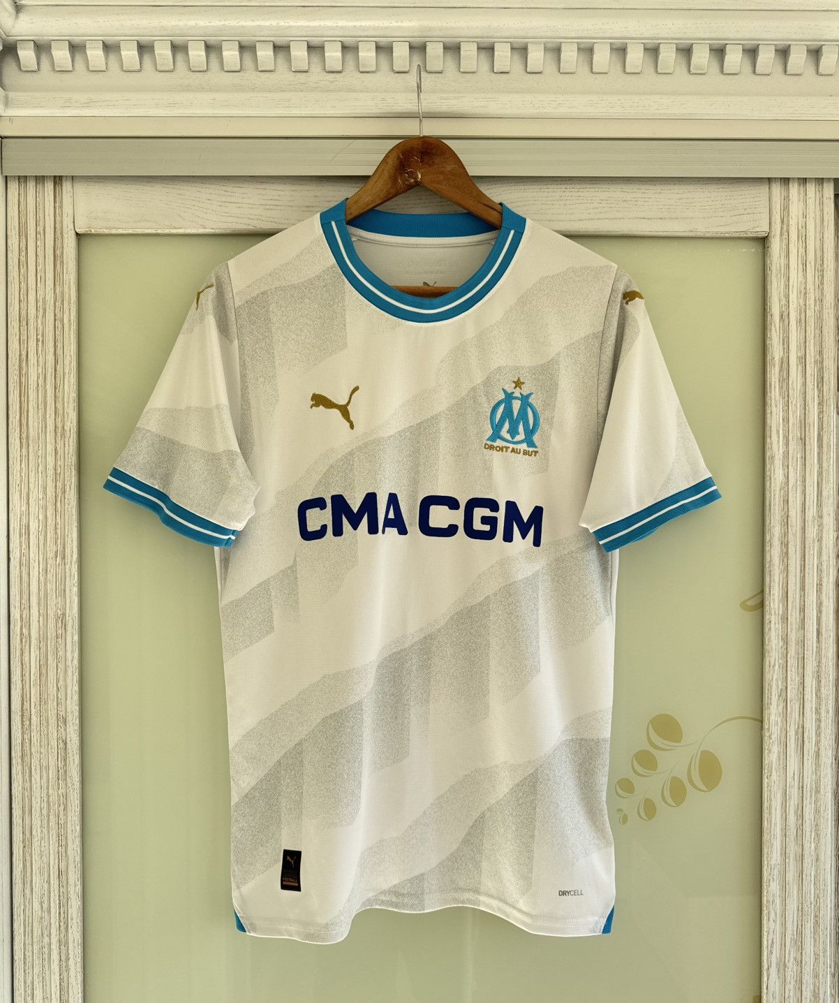 Puma Olympique Marseille 2023-2024 Home Soccer Jersey Shirt Kit Size US M / EU 48-50 / 2 - 1 Thumbnail