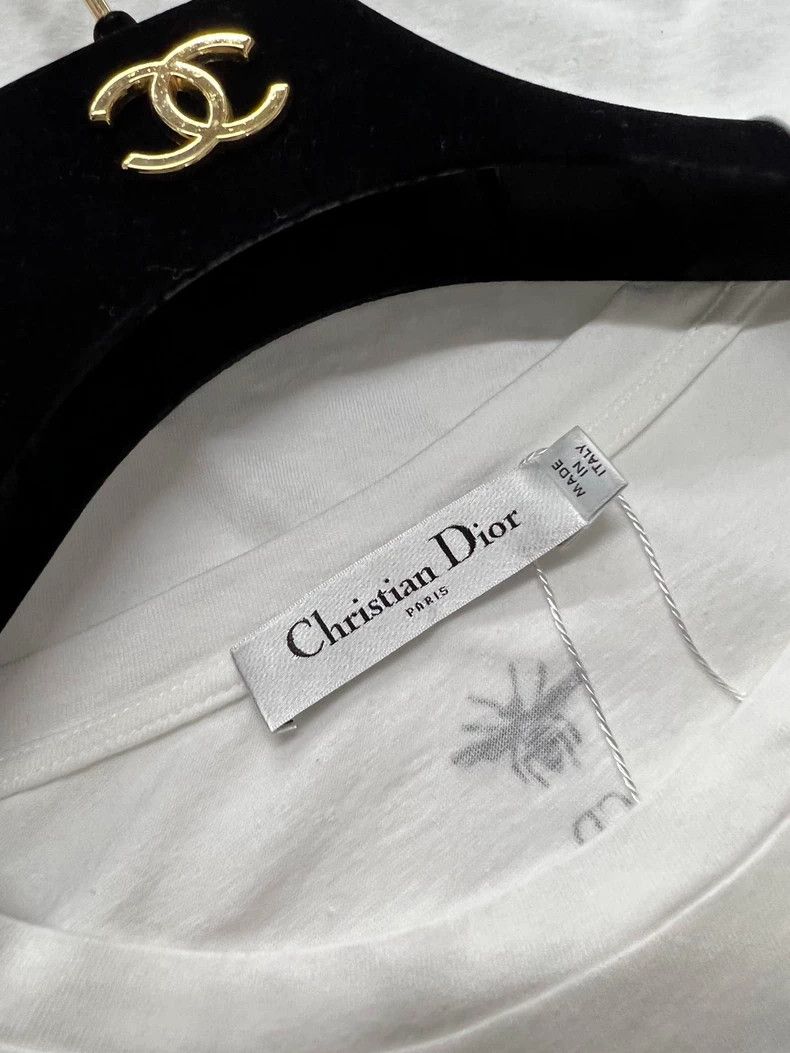 Dior Dior White letter short-sleeved T-shirt Size M / US 6-8 / IT 42-44 - 4 Thumbnail