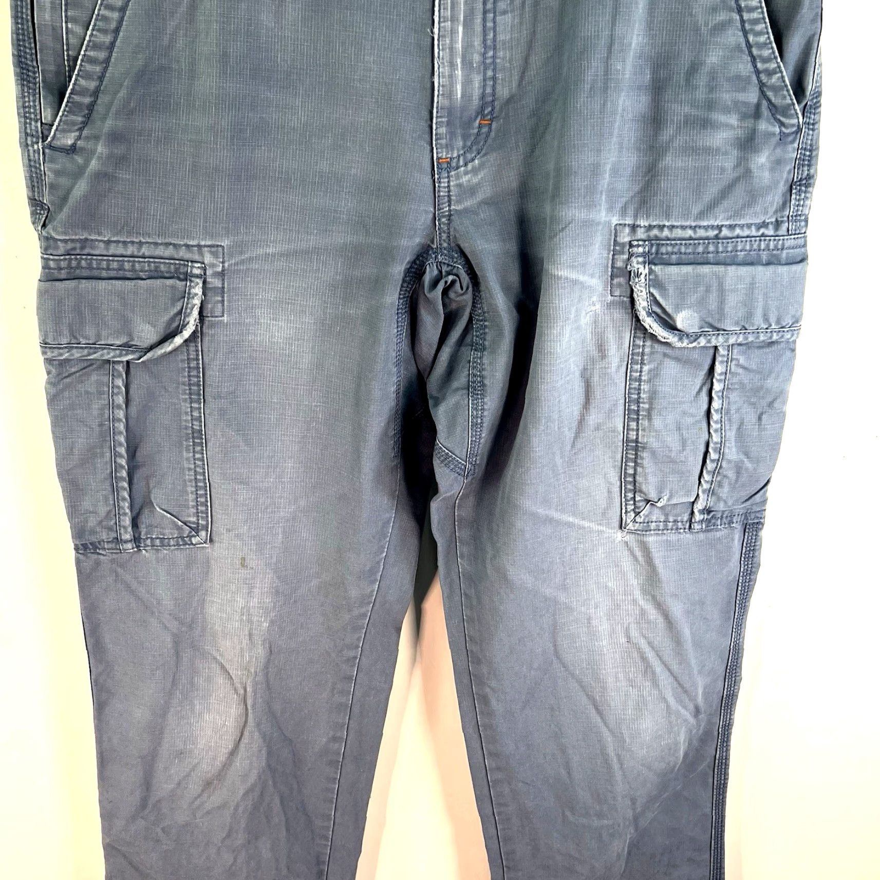 Vintage VINTAGE LL Bean Cargo Pants Mens Size 32 Regular Fit Blue 90s Nature Workwear Size US 32 / EU 48 - 3 Thumbnail