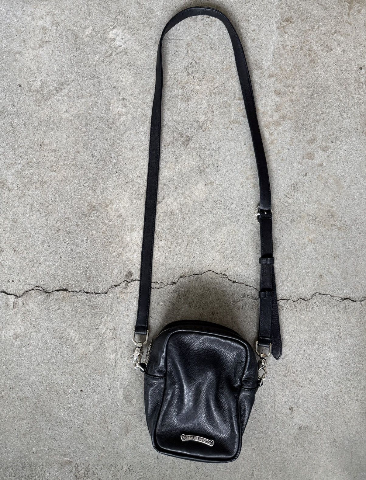 Chrome Hearts CHROME HEARTS LAMBSKIN LEATHER CEMETERY TAKA CROSSBODY BAG Size ONE SIZE - 2 Thumbnail