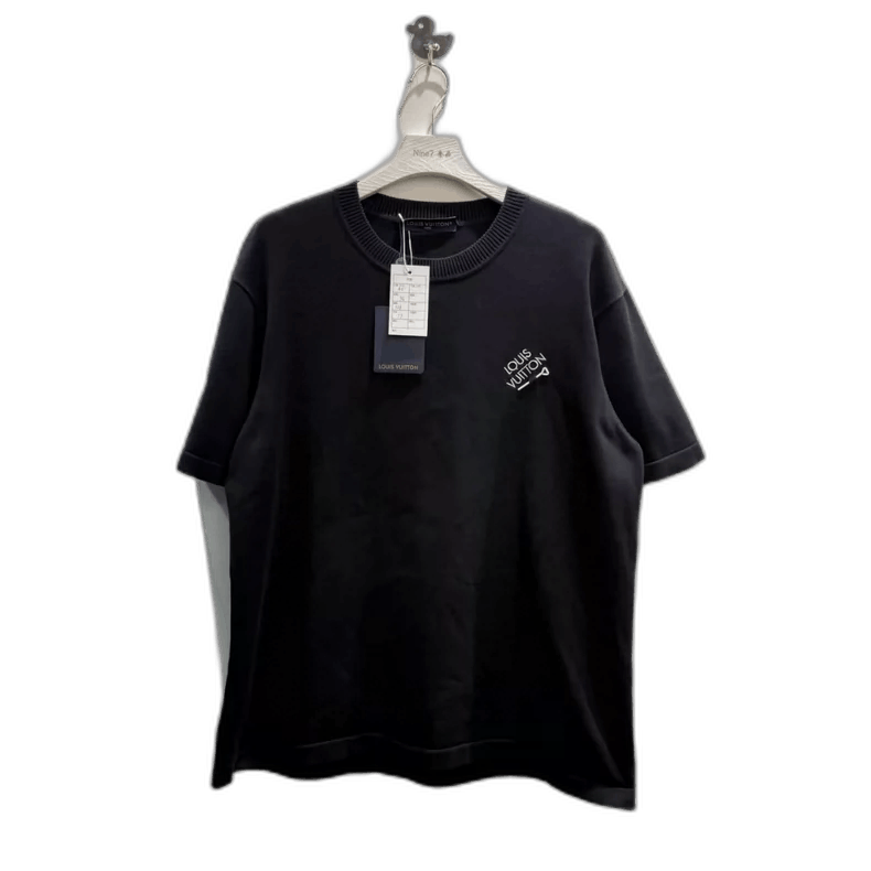 LV Louis Vuitton Black Short Sleeve T-Shirt-yf