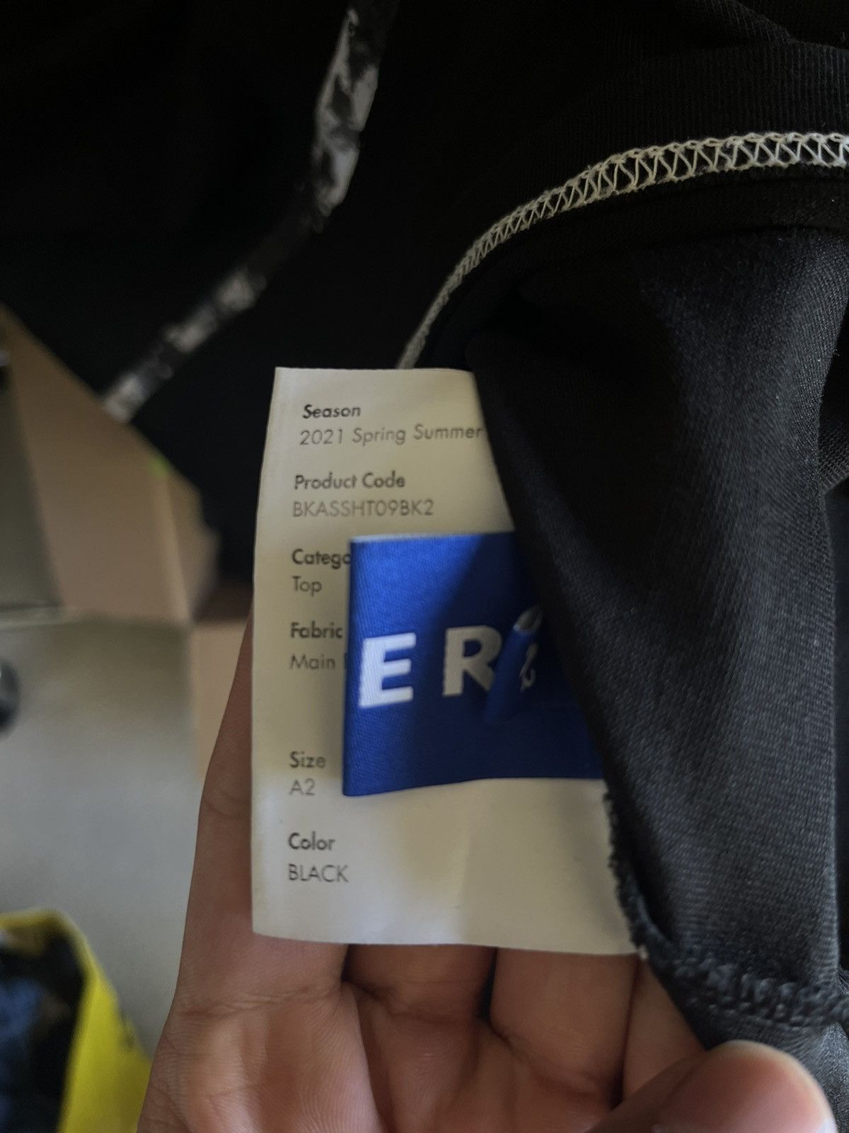 Ader Error Ader Error Black Tape Tee SS21 Size US L / EU 52-54 / 3 - 5 Thumbnail