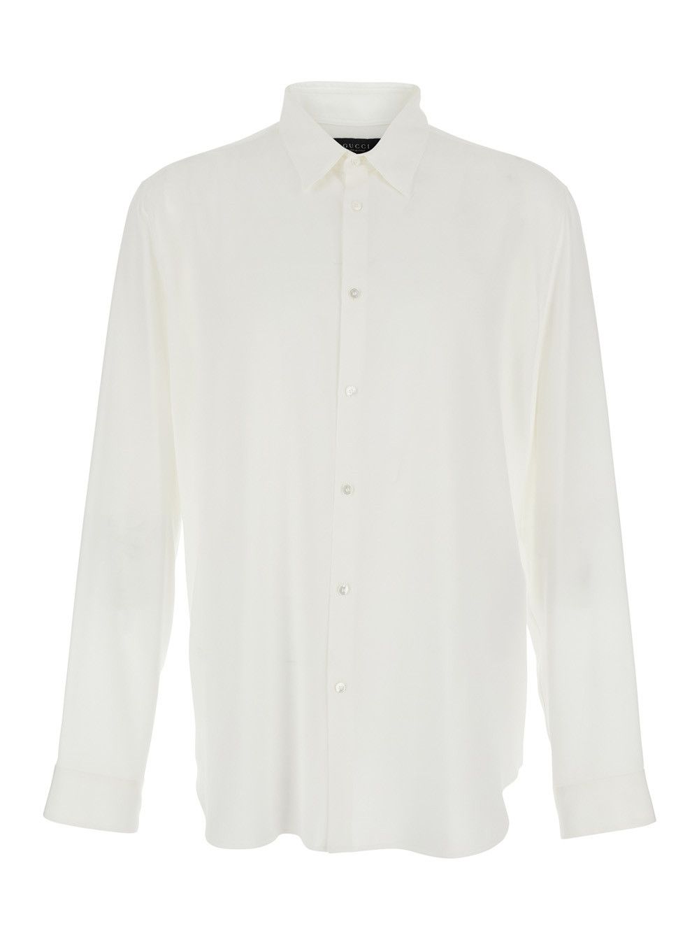 Gucci 'Narcissist' White Shirt with Classic Collar and Button Cuffs in Silk for Men Size US XXL / EU 58 / 5 - 1 Thumbnail