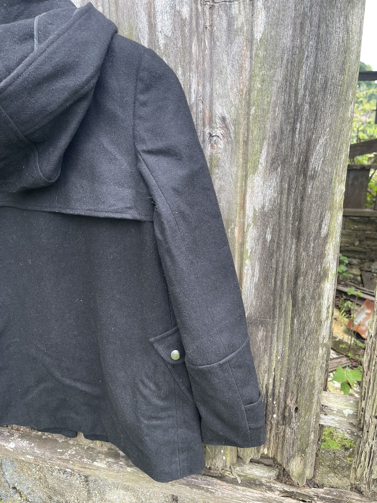 Designer Clockhouse Wool Blend Toggle Coat — Black (M) Size US M / EU 48-50 / 2 - 14 Thumbnail