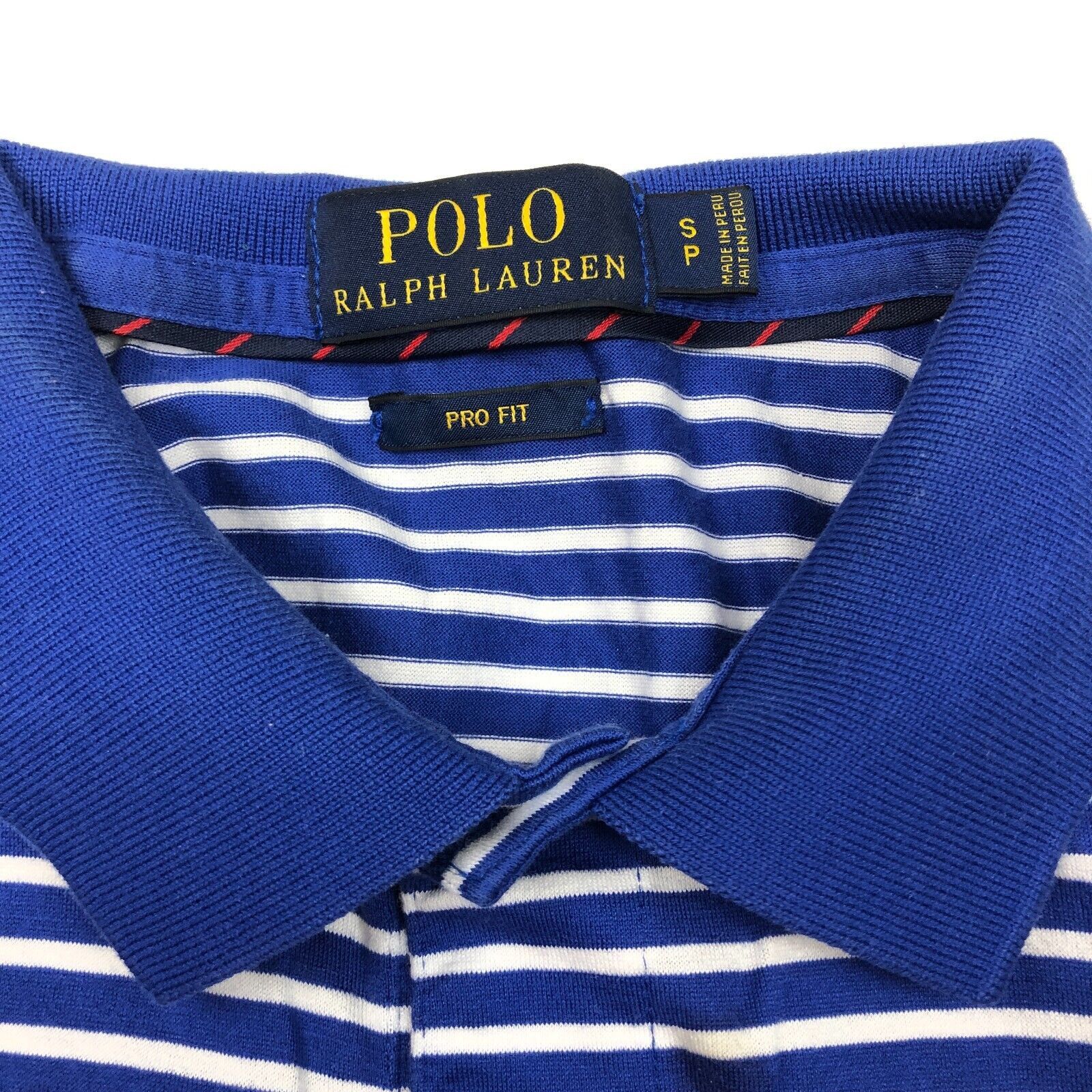 Ralph Lauren Polo Ralph Lauren Pro Fit Blue Striped Polo Shirt Top Small Size US S / EU 44-46 / 1 - 4 Thumbnail