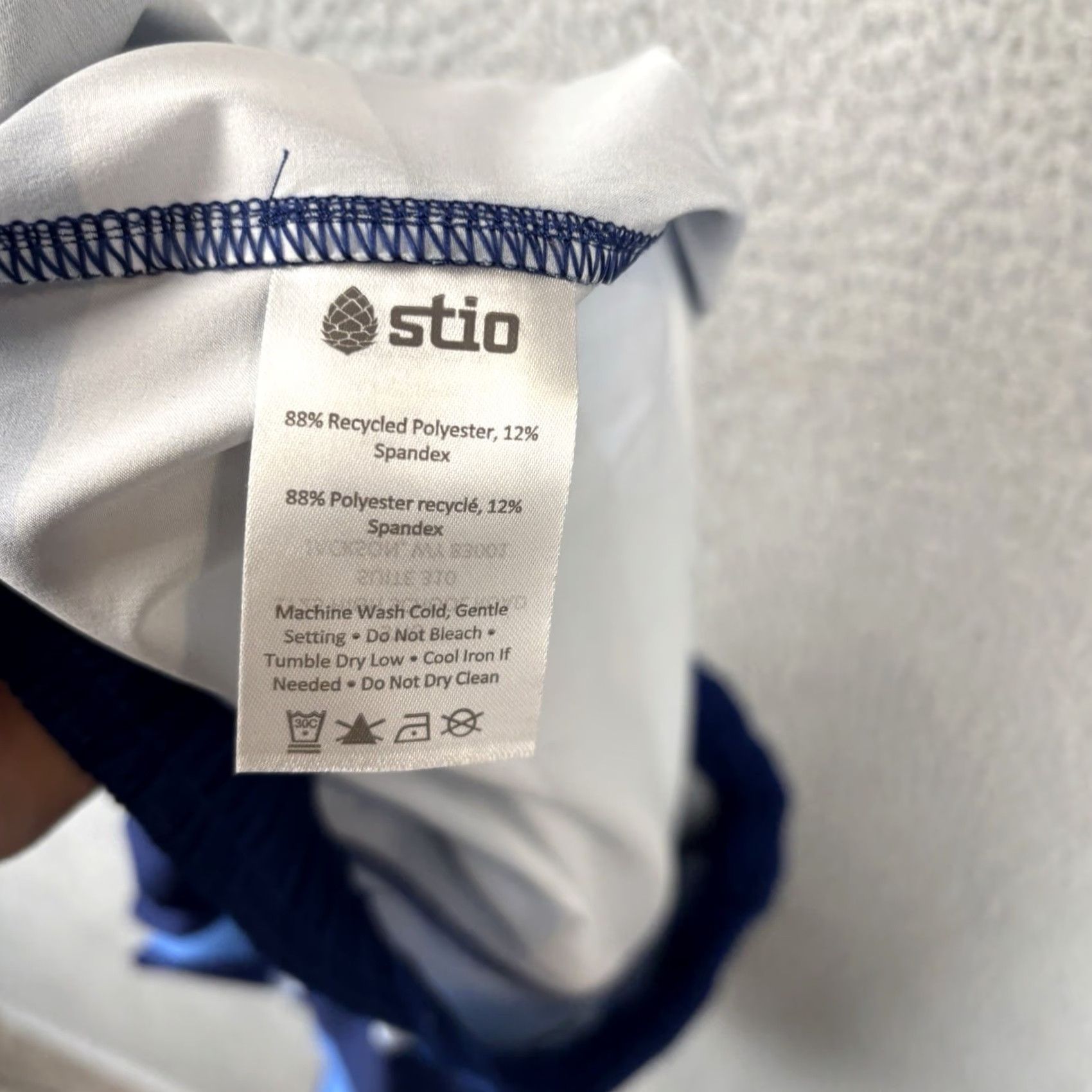 Vintage Stio Board Shorts Mens Regular Medium 5" Inseam Blue Striped Drawstring UV-Protection Quick Dry Pockets Lightweight Size US 31 - 7 Thumbnail