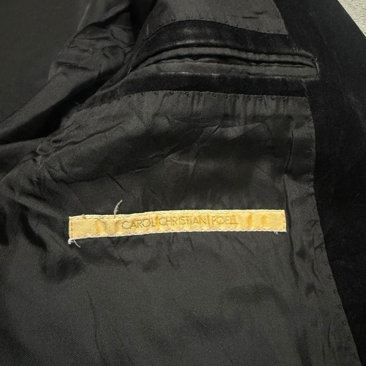 Carol Christian Poell AW 98-99 Carol Christian Poell Buttonless Velvet Jacket Size US M / EU 48-50 / 2 - 7 Thumbnail