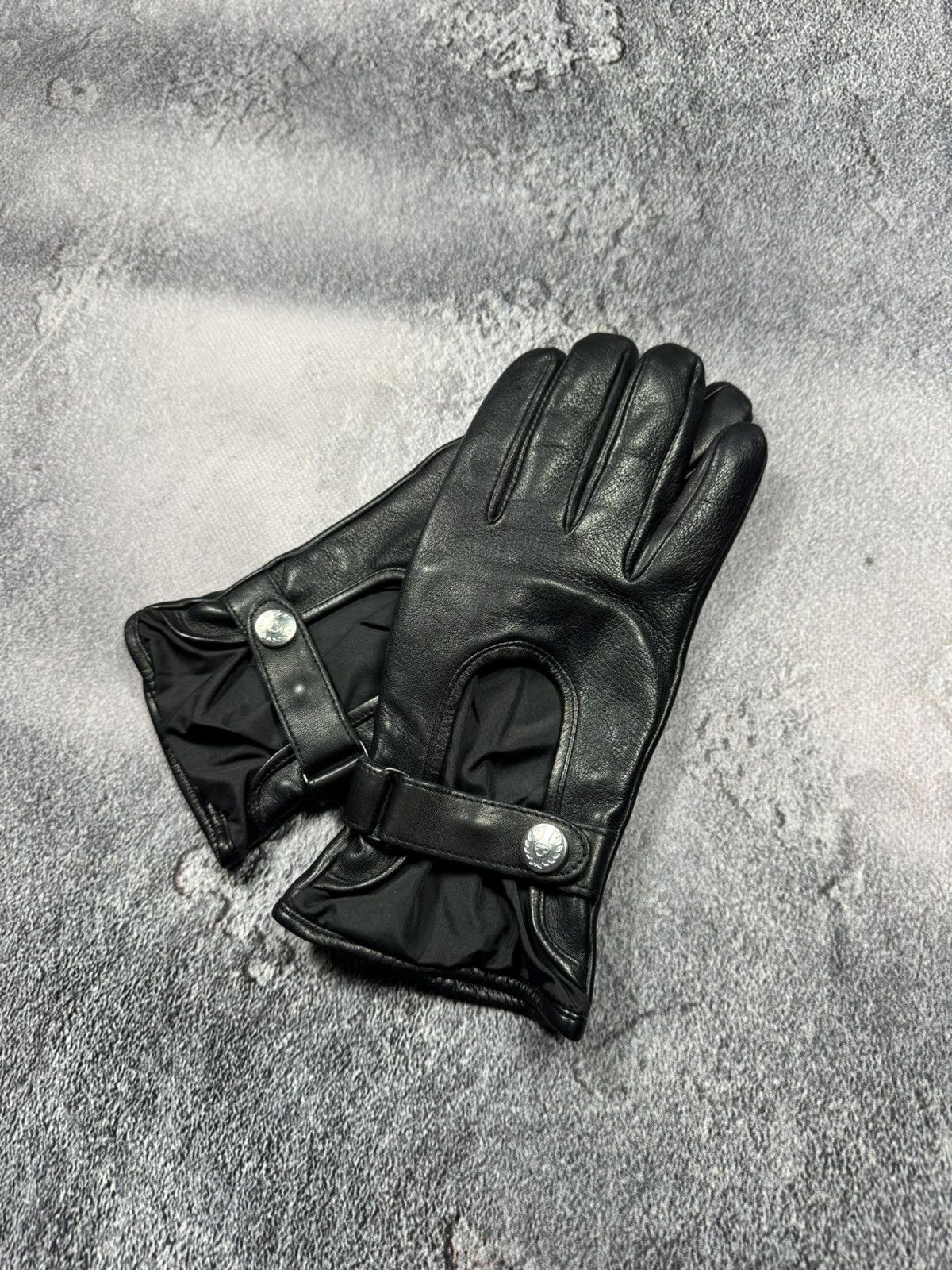 Belstaff Belstaff Premium Leather Driving Gloves (Wool Lining) Size ONE SIZE - 1 Thumbnail