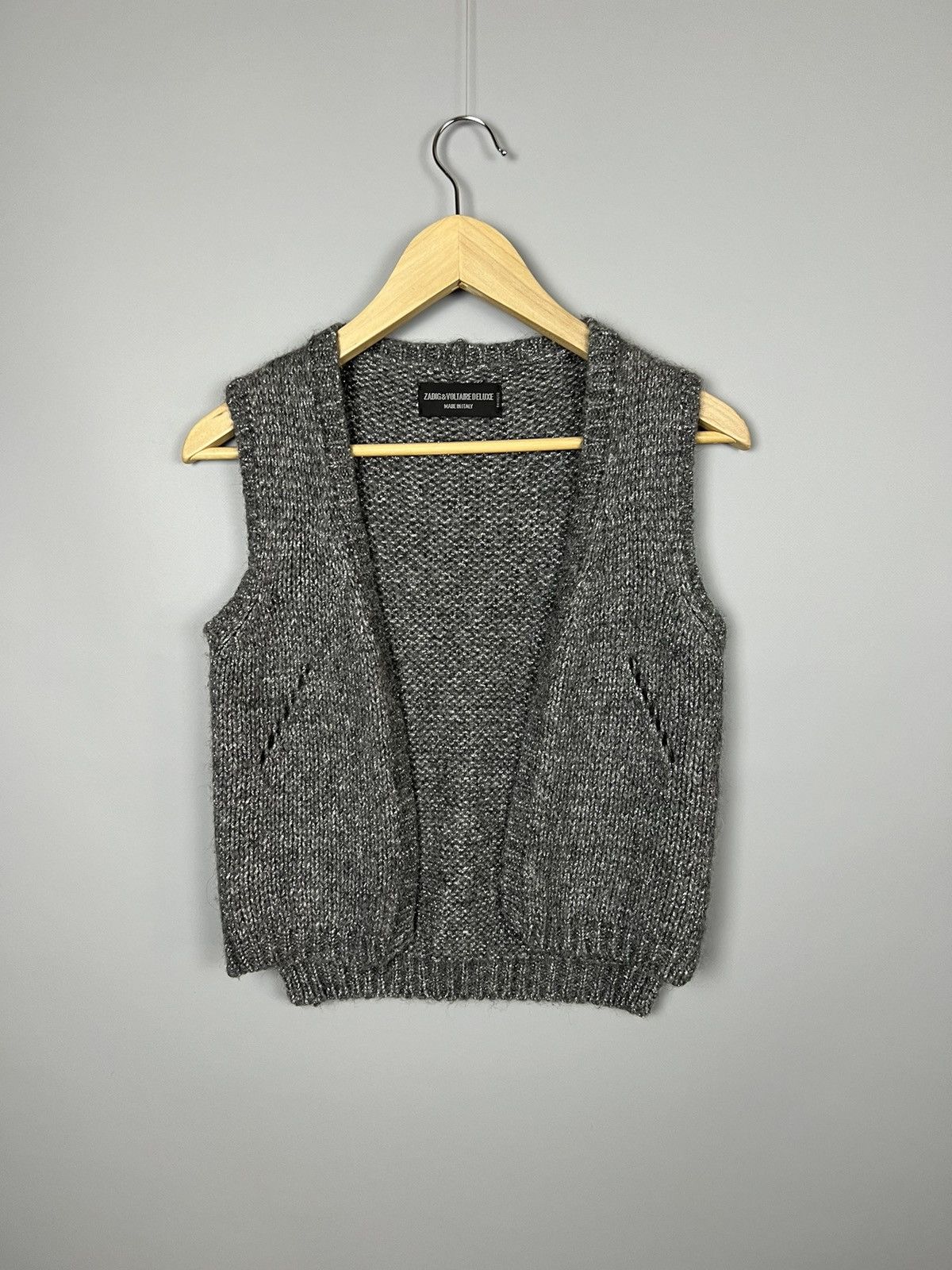 Zadig & Voltaire (S) Zadig & Voltaire deluxe alpaca wool vest rare Size S / US 4 / IT 40 - 1 Thumbnail