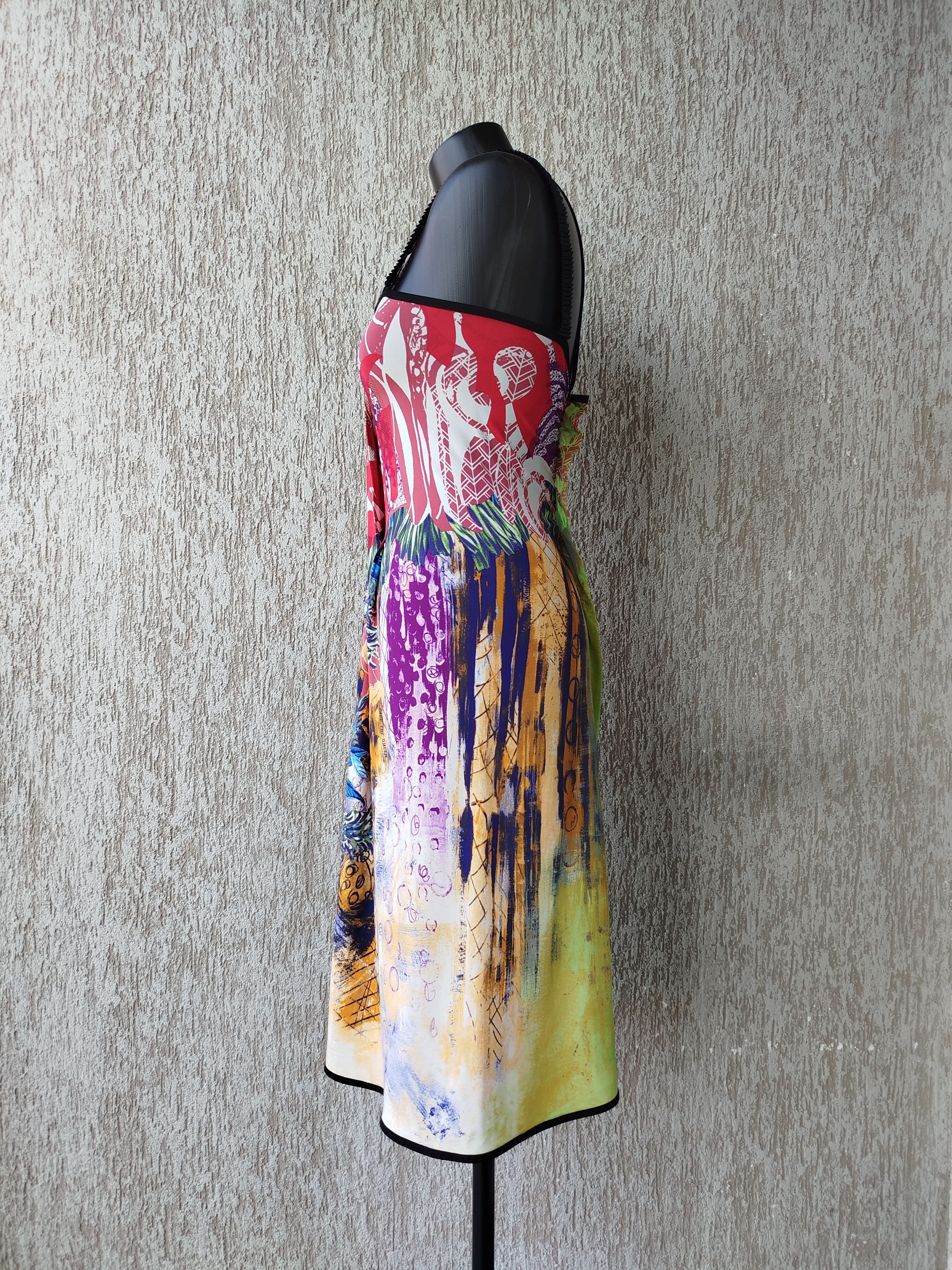Jean Paul Gaultier Save The Queen Dress Sleeveless Art Jersey Size M-L Size L / US 10 / IT 46 - 10 Thumbnail