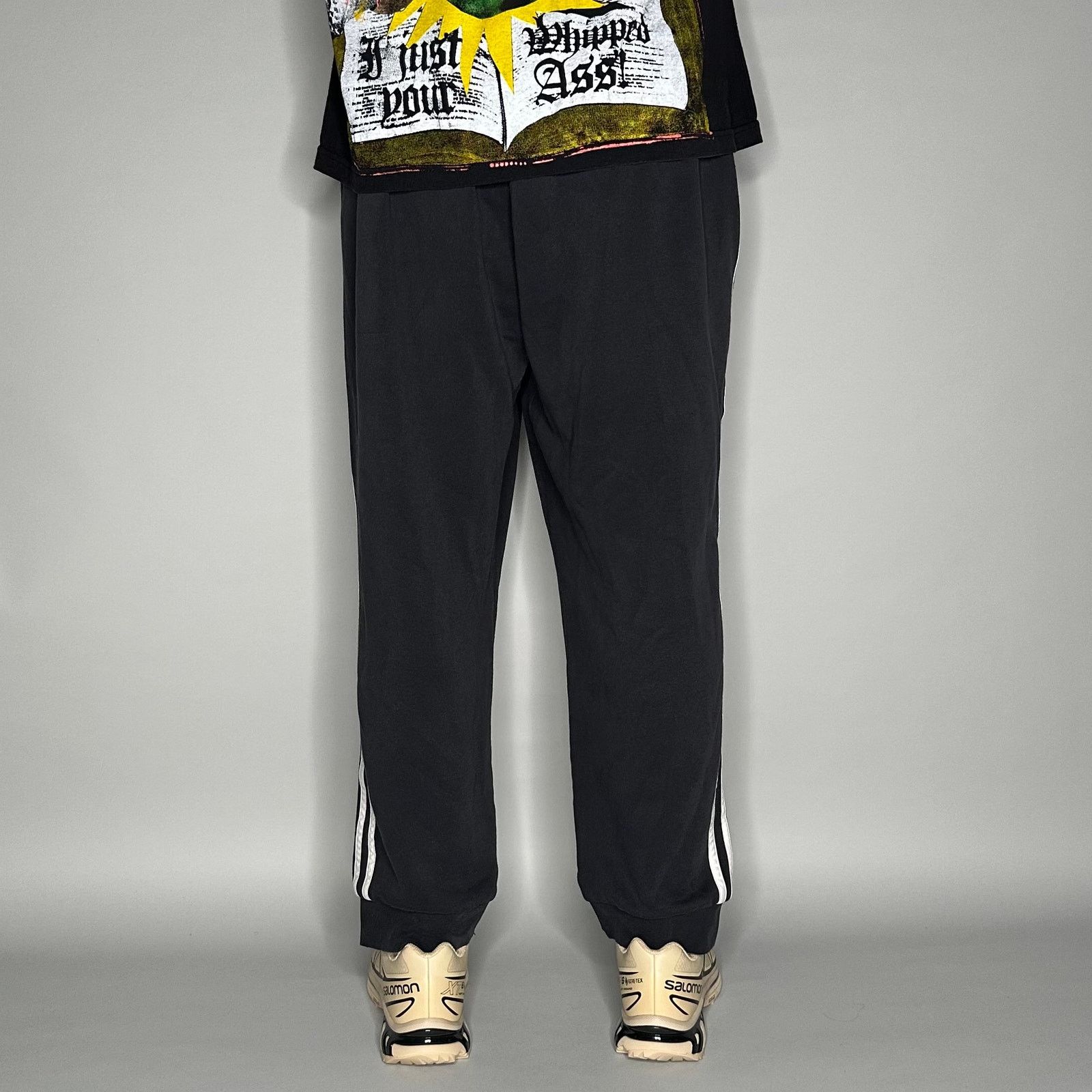 Adidas Vintage Y2K Adidas Sweatpants Mens XL Black White Joggers Size US 36 / EU 52 - 3 Thumbnail
