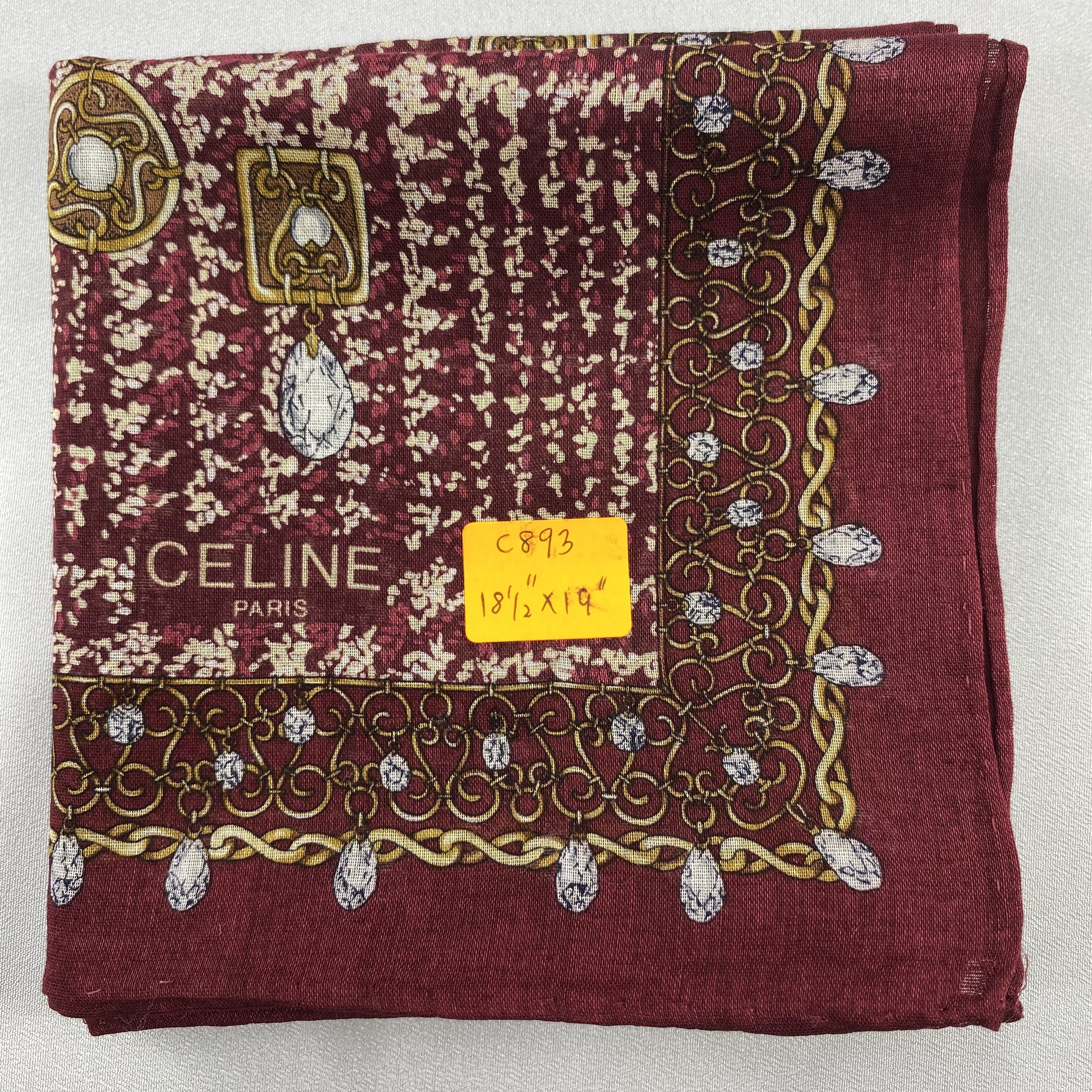 Celine Celine Handkerchief / Bandana / Neckerchief C893 Size ONE SIZE - 7 Thumbnail