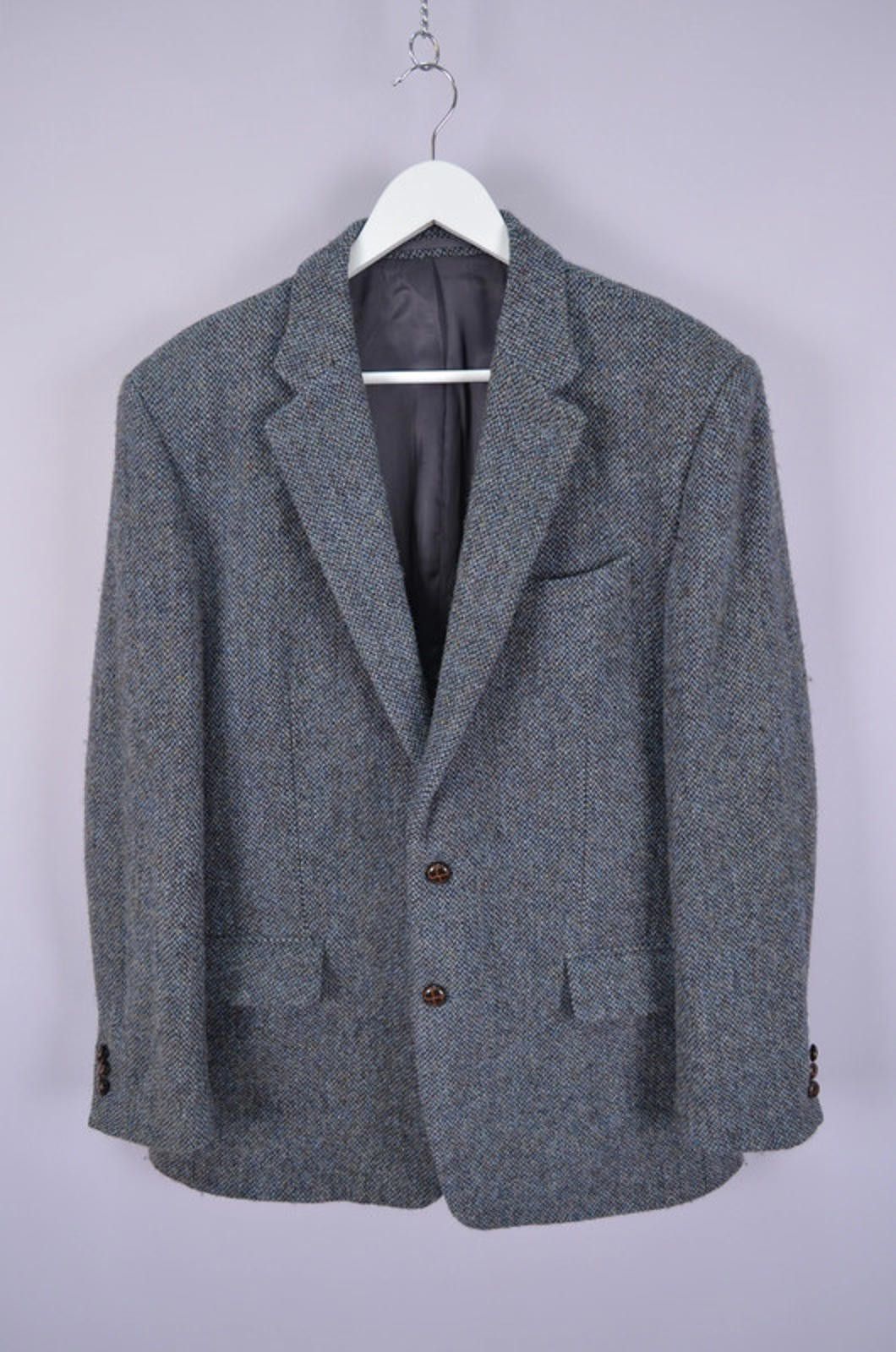 Harris Tweed Harris Tweed Mens Tweed Knit Blazer Jacket Sz EU52/UK42 or L Size 42R - 1 Thumbnail