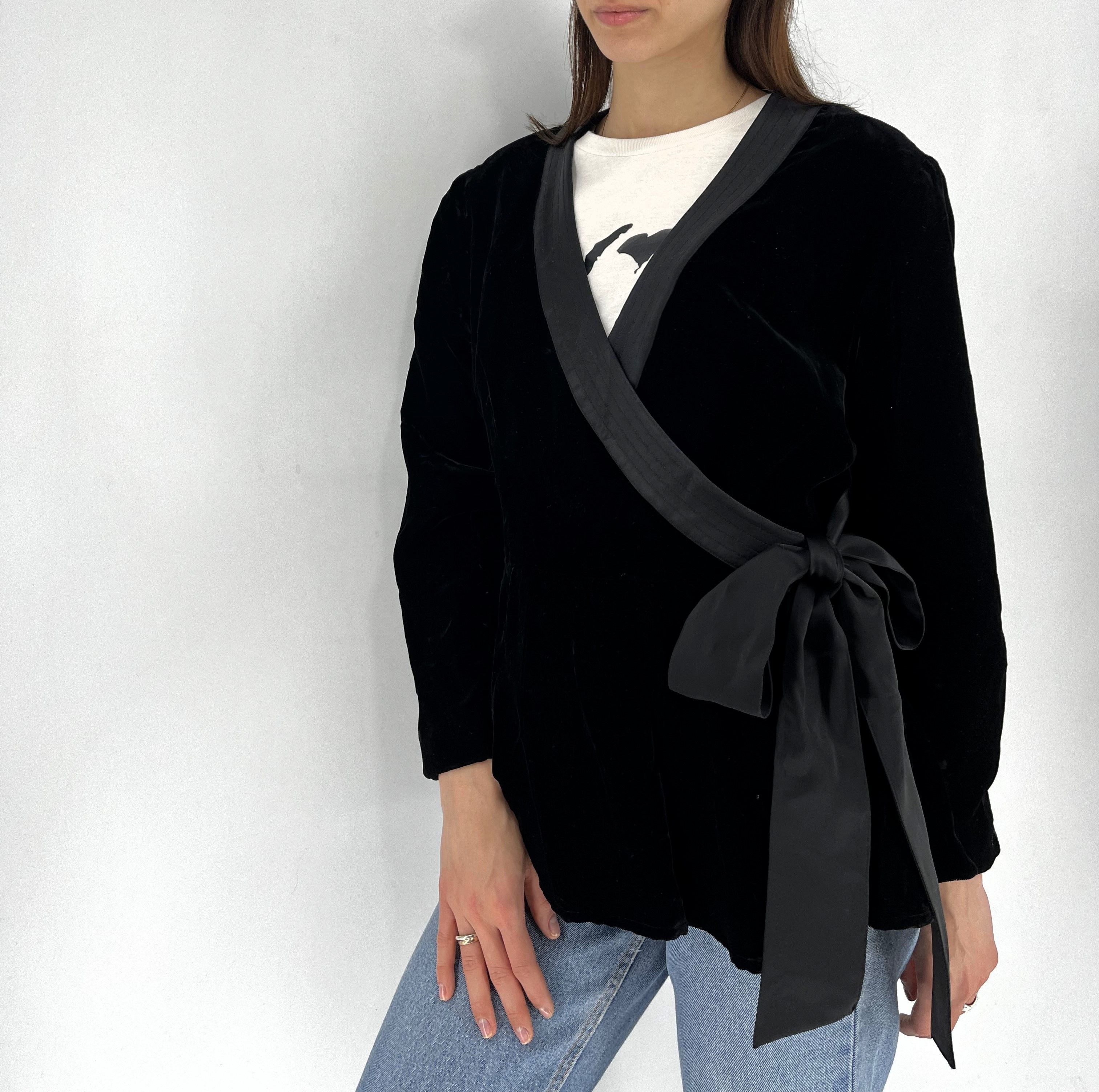Japanese Brand × Sonia Rykiel Vintage Sonia Rykiel Velour Belted Blazer Made in France Size S / US 4 / IT 40 - 2 Thumbnail