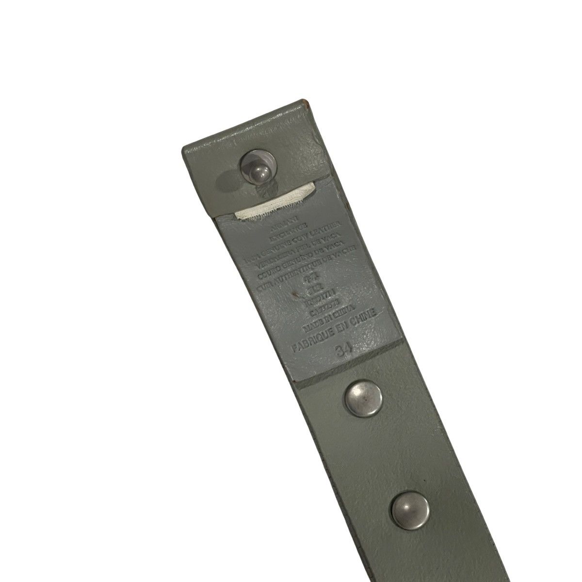 Armani Exchange Armani Exchange Pyramid Studded Punk Belt Size 34 - 2 Thumbnail