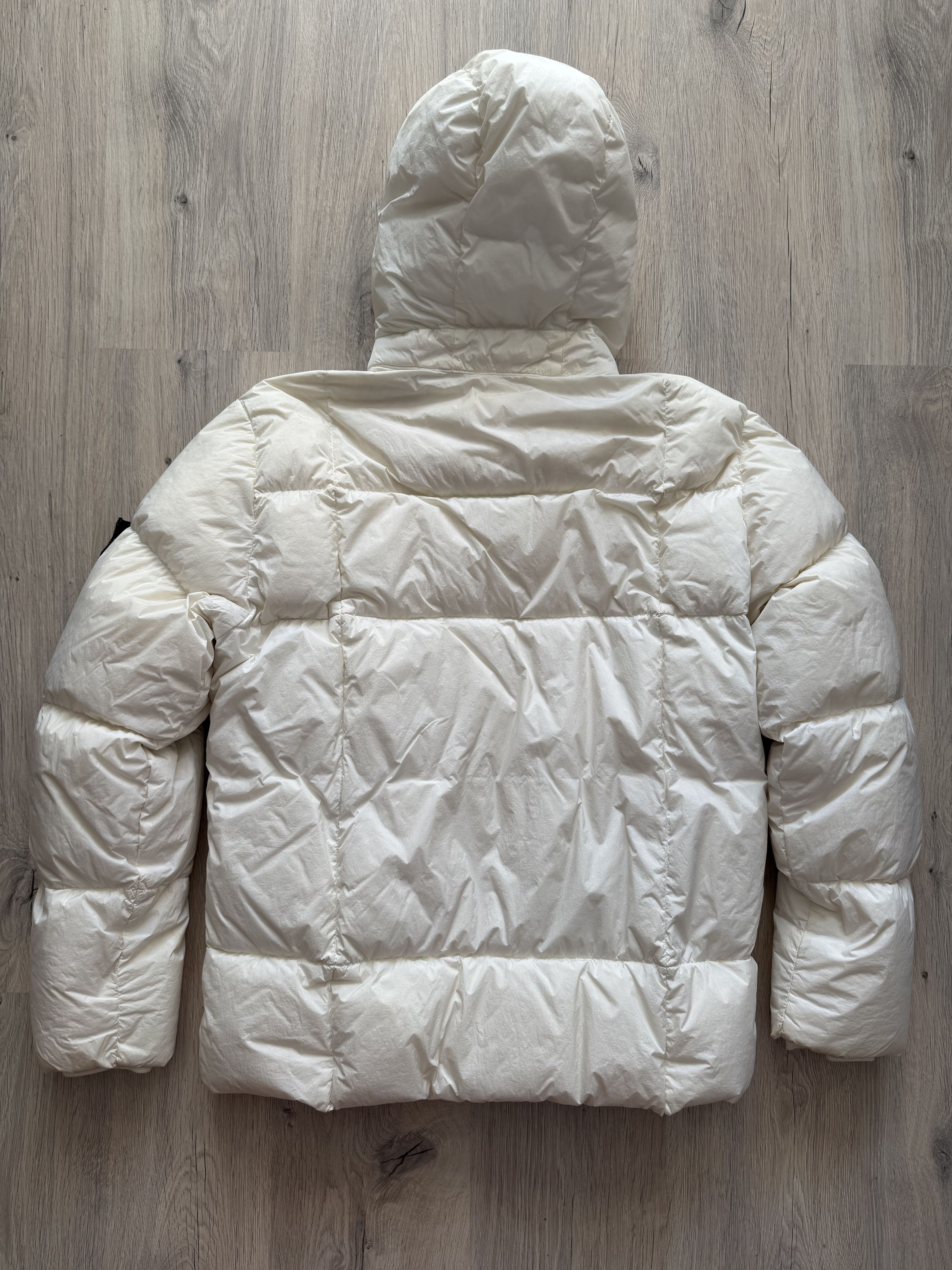 Stone Island Stone Island Garment Dyed Crinkle Reps Down Jacket White Size US XL / EU 56 / 4 - 14 Thumbnail
