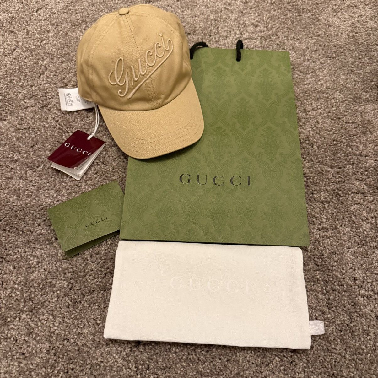 Gucci Brown Rust Cooper Silver Logo Baseball Hat Cap sz 57 Gucci Baseball Cap in Brown GG Canvas with Green/Red Web  main image 4