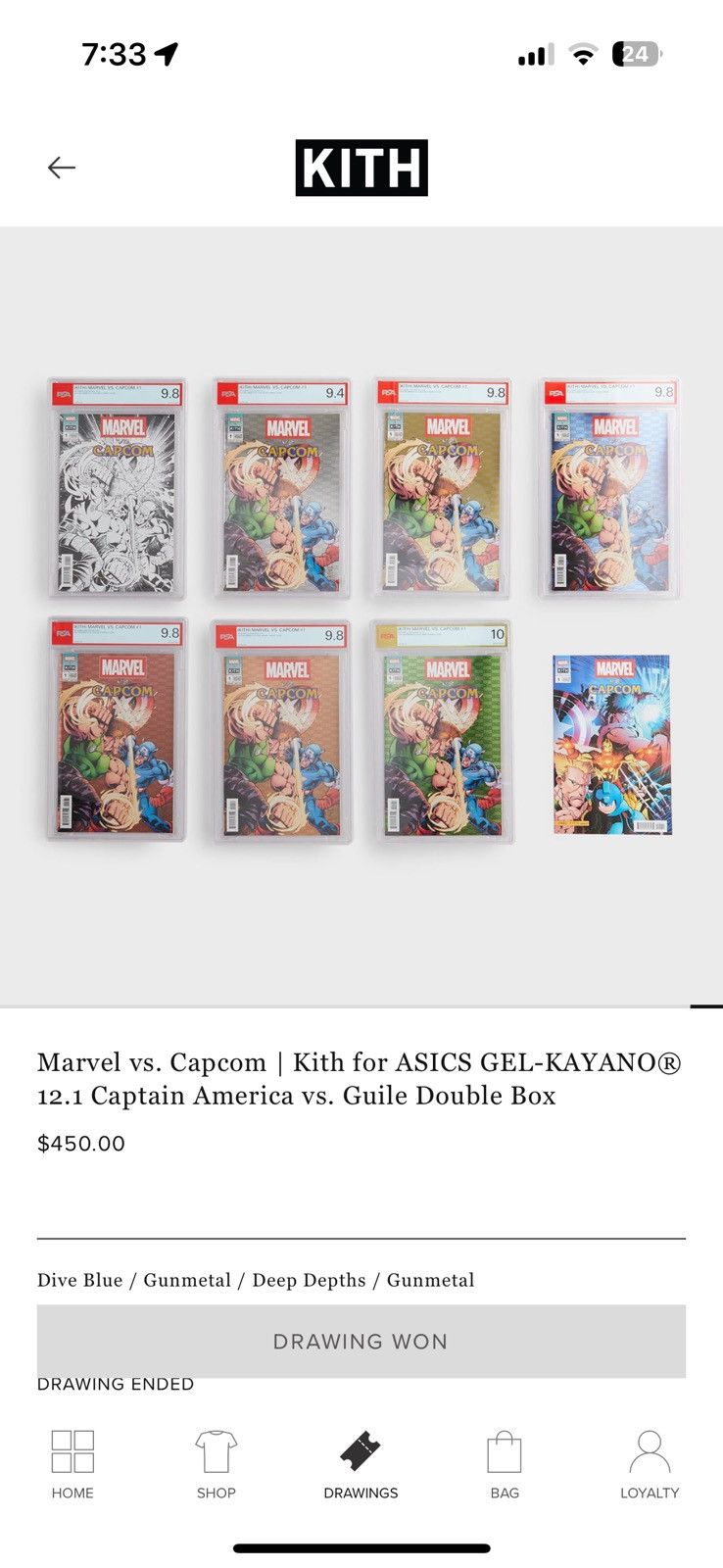 Asics × Kith × Marvel Comics Kith X marvel vs capcom x asics captain america gullie Size US 8 / EU 41 - 7 Thumbnail
