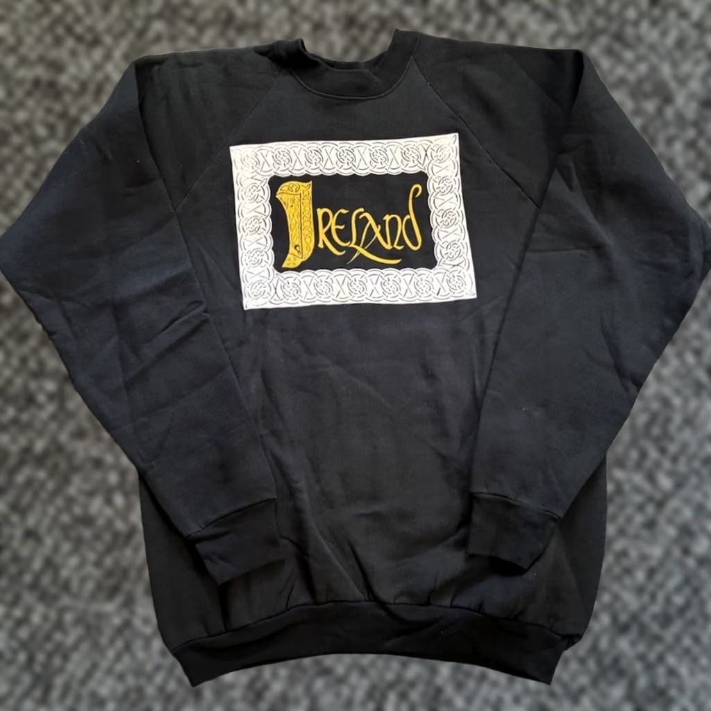 Fruit Of The Loom VINTAGE Ireland Noraid Celtic Knots The Troubles Irish History Sweatshirt XL 80s Men Size US XL / EU 56 / 4 - 1 Thumbnail