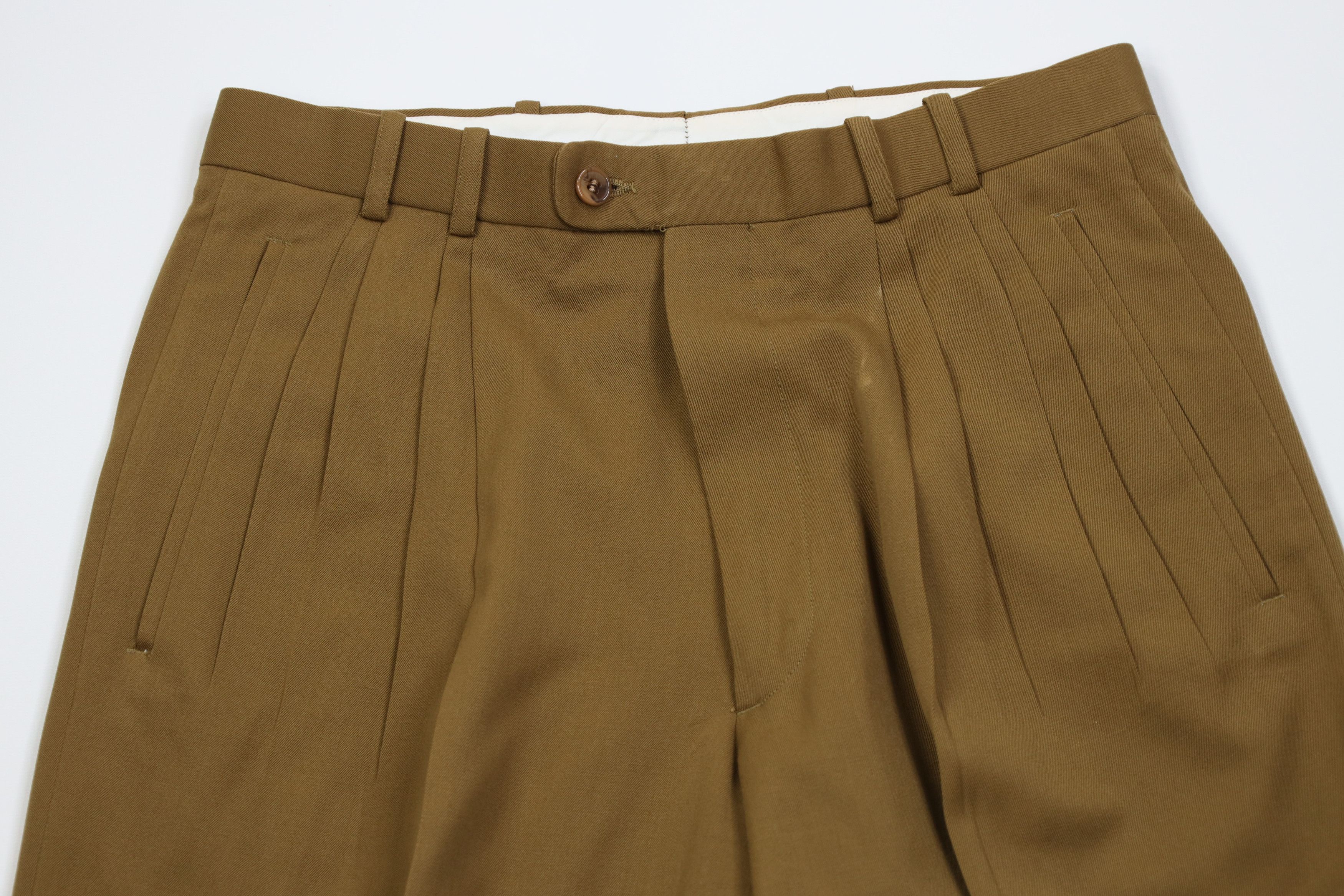 Vintage Vintage 90s Streetwear Wool Knit High Waist Chino Pants Size US 30 / EU 46 - 2 Thumbnail