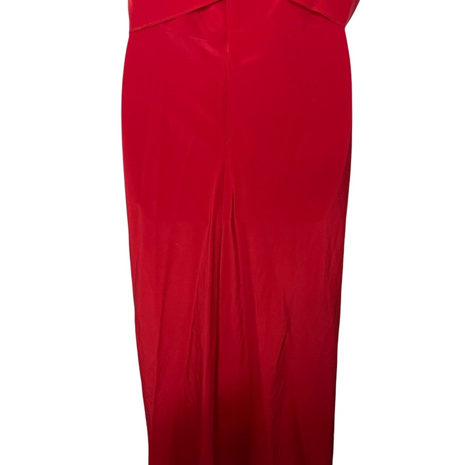 Yigal Azrouel Yigal Azrouel Red Cold Shoulder Maxi Dress sz 8 Size M / US 6-8 / IT 42-44 - 5 Thumbnail