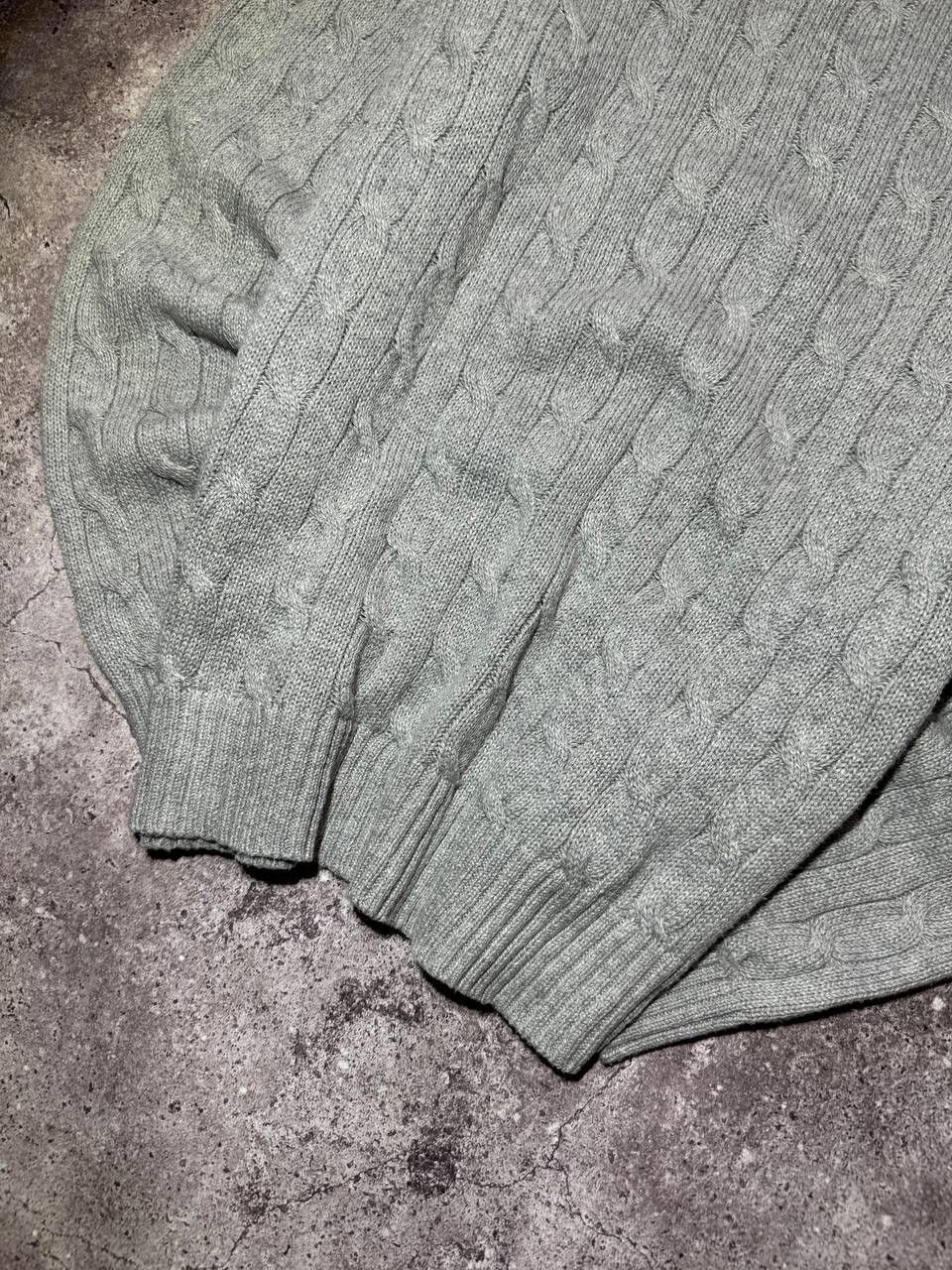 Polo Ralph Lauren × Vintage Polo Ralph Lauren Vintage Knitted Gray Sweater Size US XL / EU 56 / 4 - 3 Thumbnail