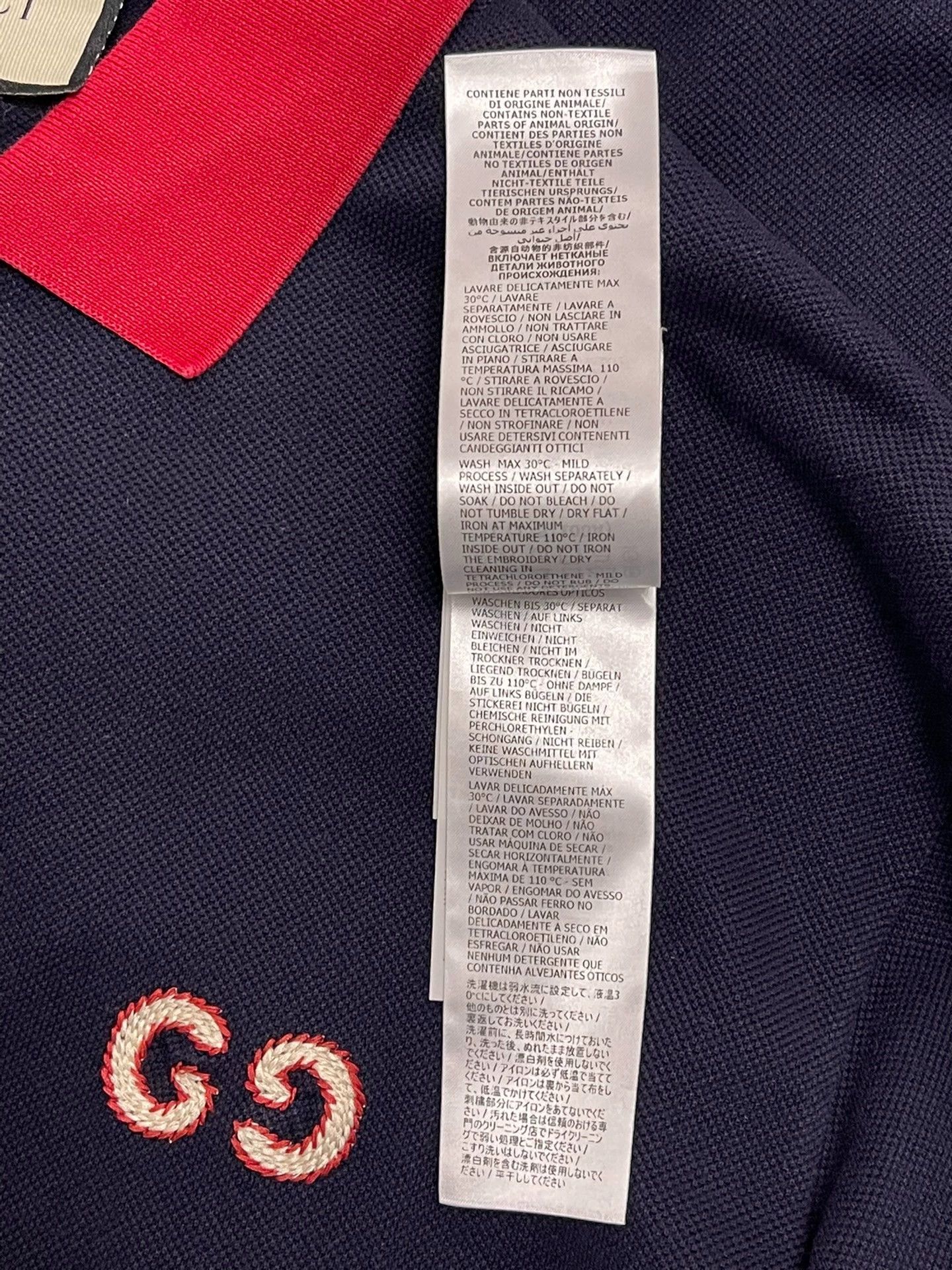 Gucci Gucci Blue Cotton Polo Shirt L Size US L / EU 52-54 / 3 - 5 Thumbnail