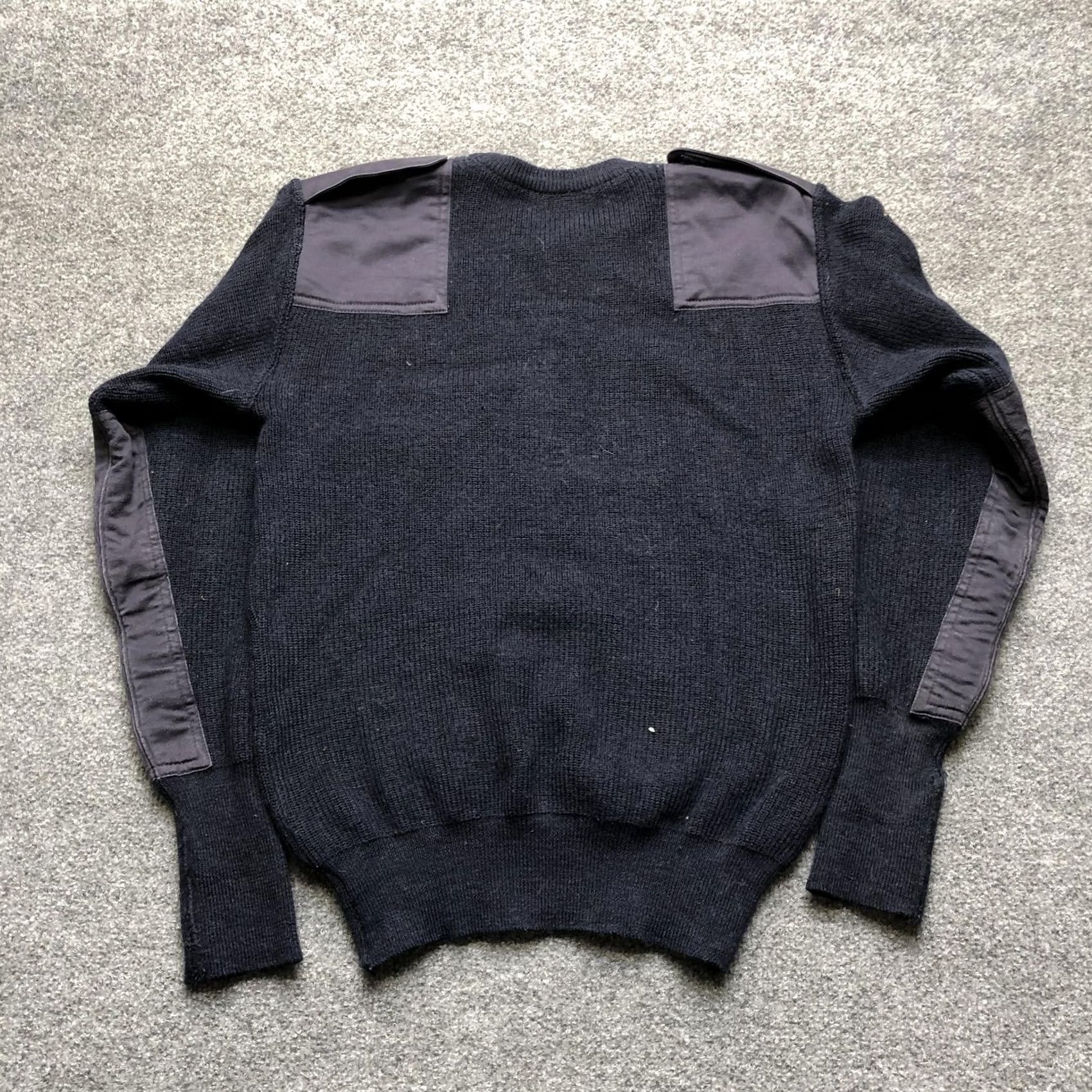Commando VINTAGE? No. Safeguard Mens EU 46 Blue Wool Commando Pullover Army Military Crew Neck Knit Pockets Heavyweight Workwear 90s? None Size US XXL / EU 58 / 5 - 7 Thumbnail